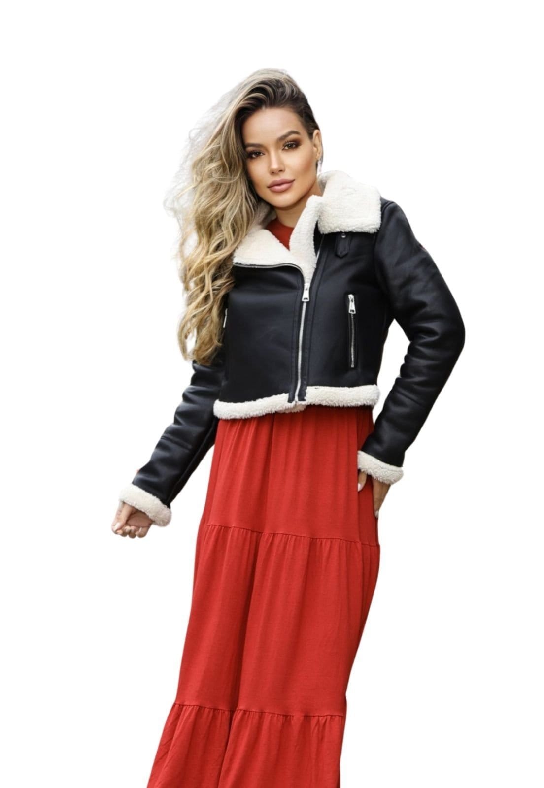 Jaqueta Premium Forrada .U. Slim Sherpa Inverno Elegante Berlim - 2