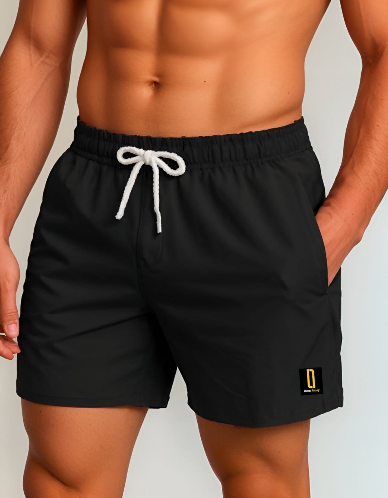 Short Masculino Neon Bermuda Praia Mauricinho Jr Rf. 001 Preto