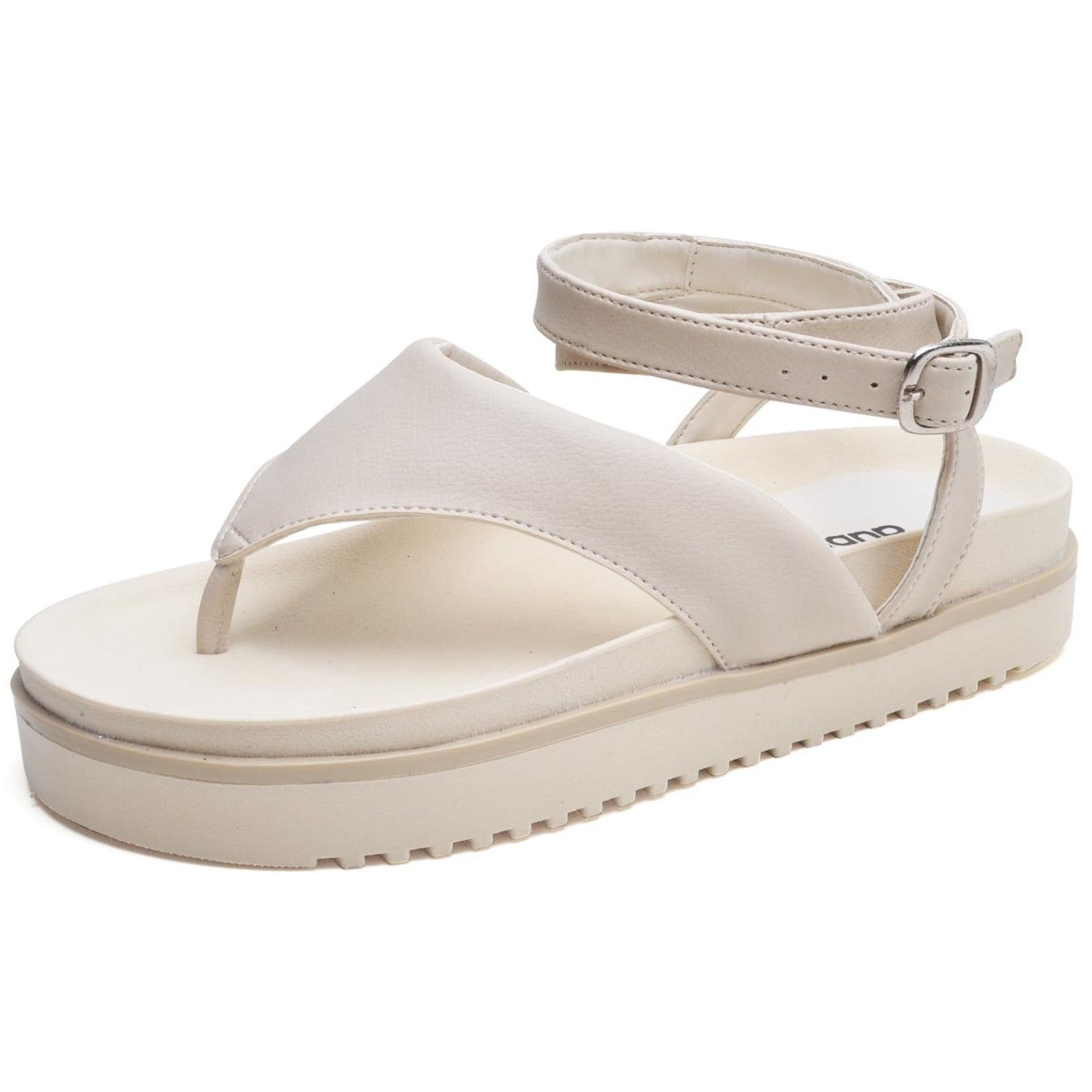 Vista 2 Sandália Feminina Papete DUBUY 2046FG Off-White DUBUY off-white white