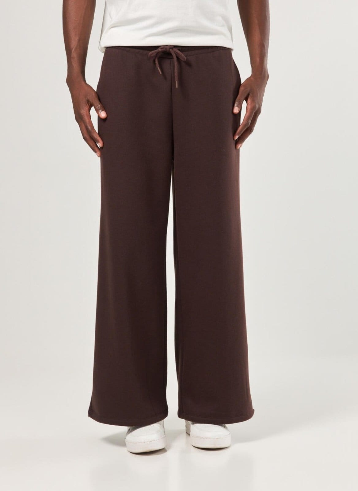 Vista 2 Calça Reta Em Moletom Youcom marrom