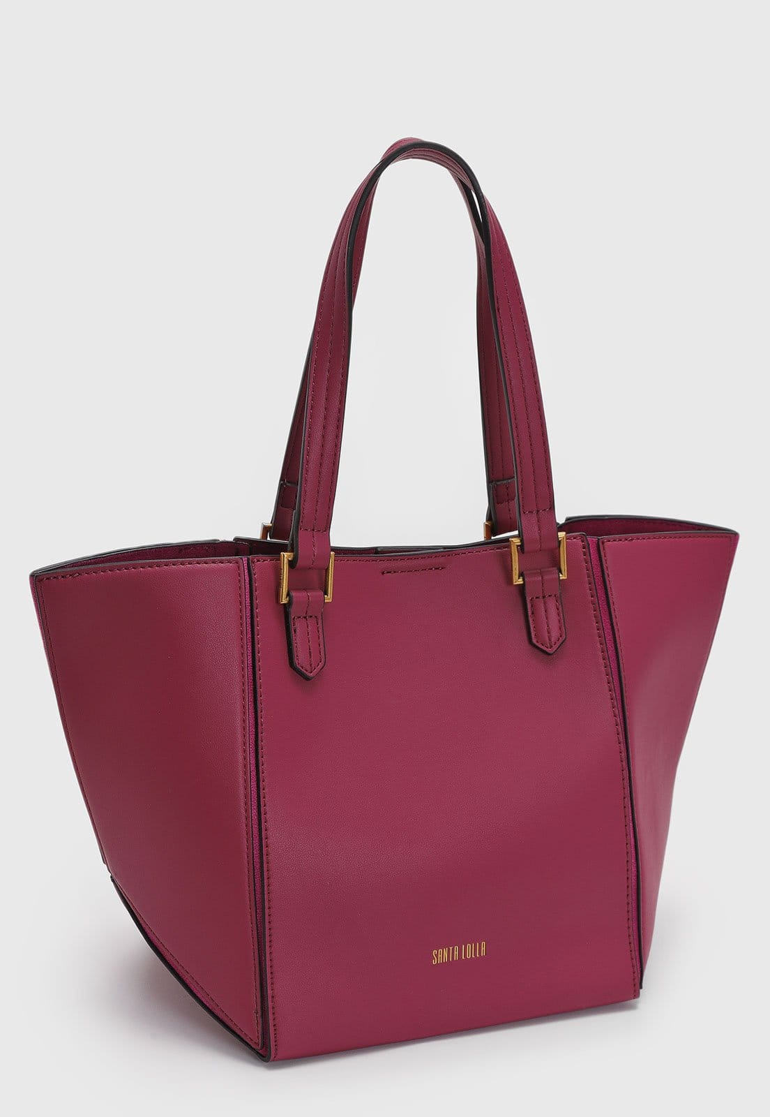 Vista 2 Bolsa Média Santa Lolla Alças Duplas Santa Lolla rosa
