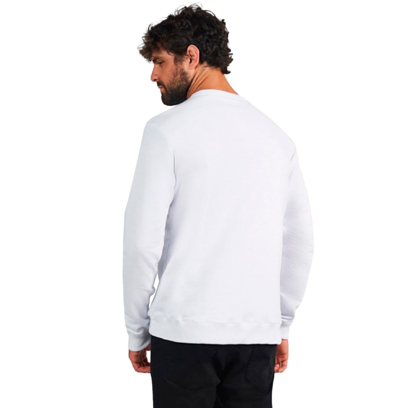 Vista 2 Moletom Acostamento Casual In24 Masculino Acostamento branco