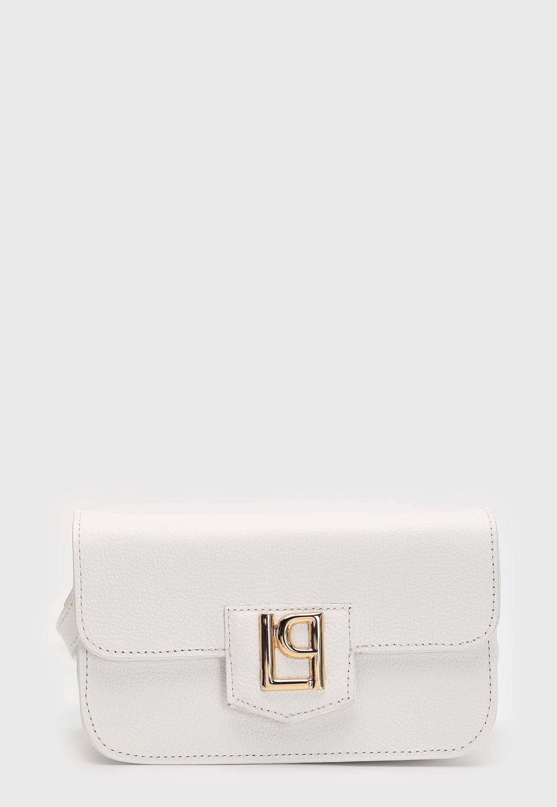 Vista principal Bolsa Feminina Lança Perfume Fecho Metálico Branca Lança Perfume branco