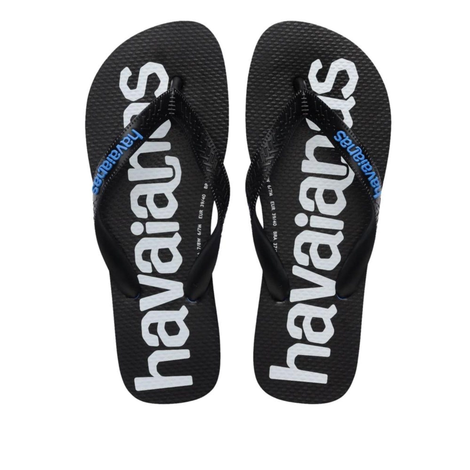 Chinelo Masculino Havaianas Logomania2 Fc Azul/Preto Incolor