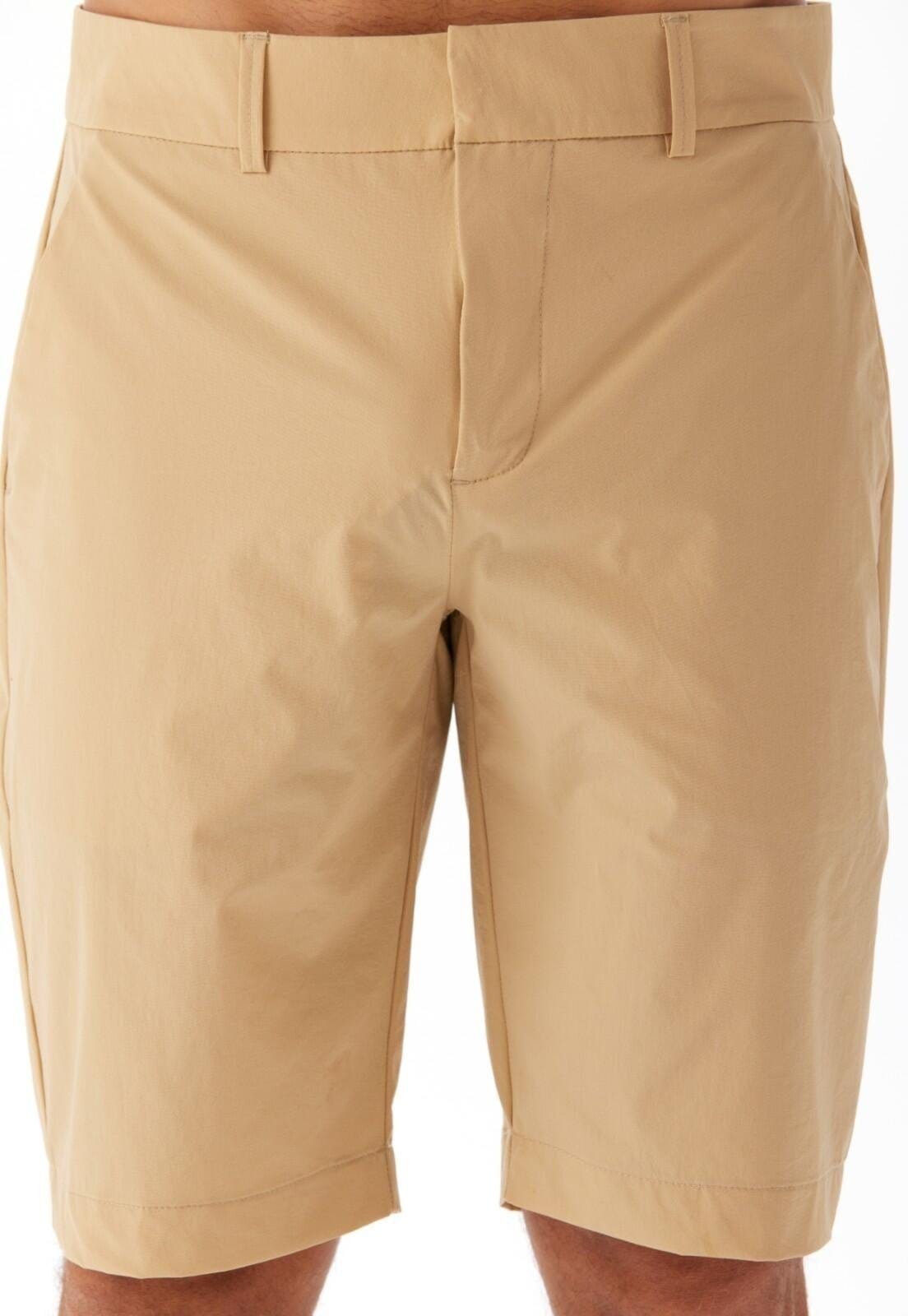 Vista 2 Bermuda Chino Slim Alfaiataria Traymon Escuro Traymon bege