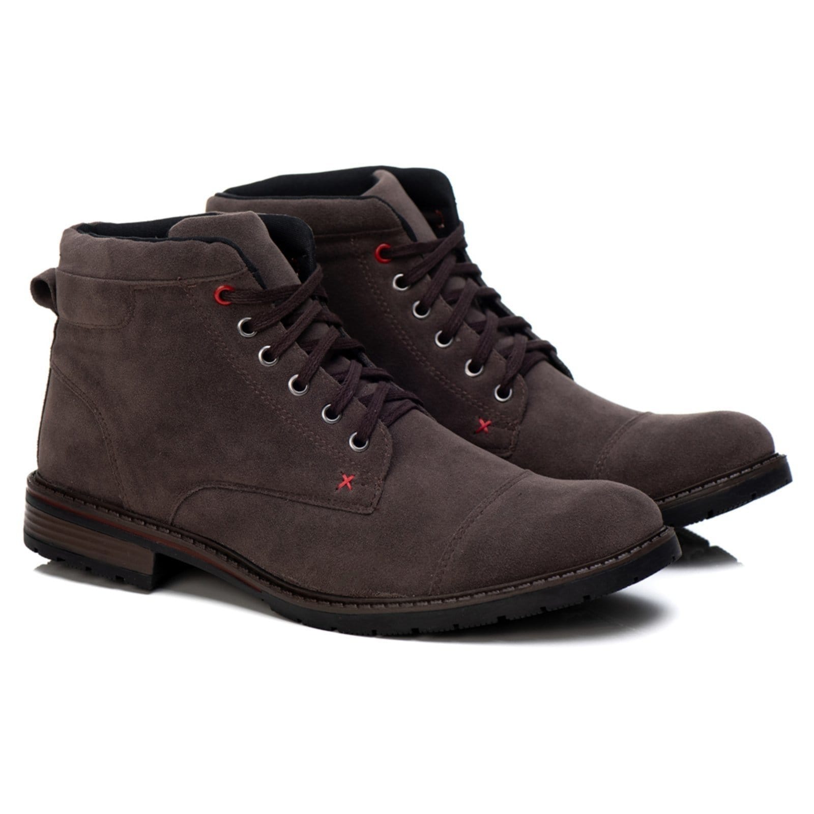 Vista 2 Bota Épico em Camurça Longitude ÉPICO CALÇADOS cinza