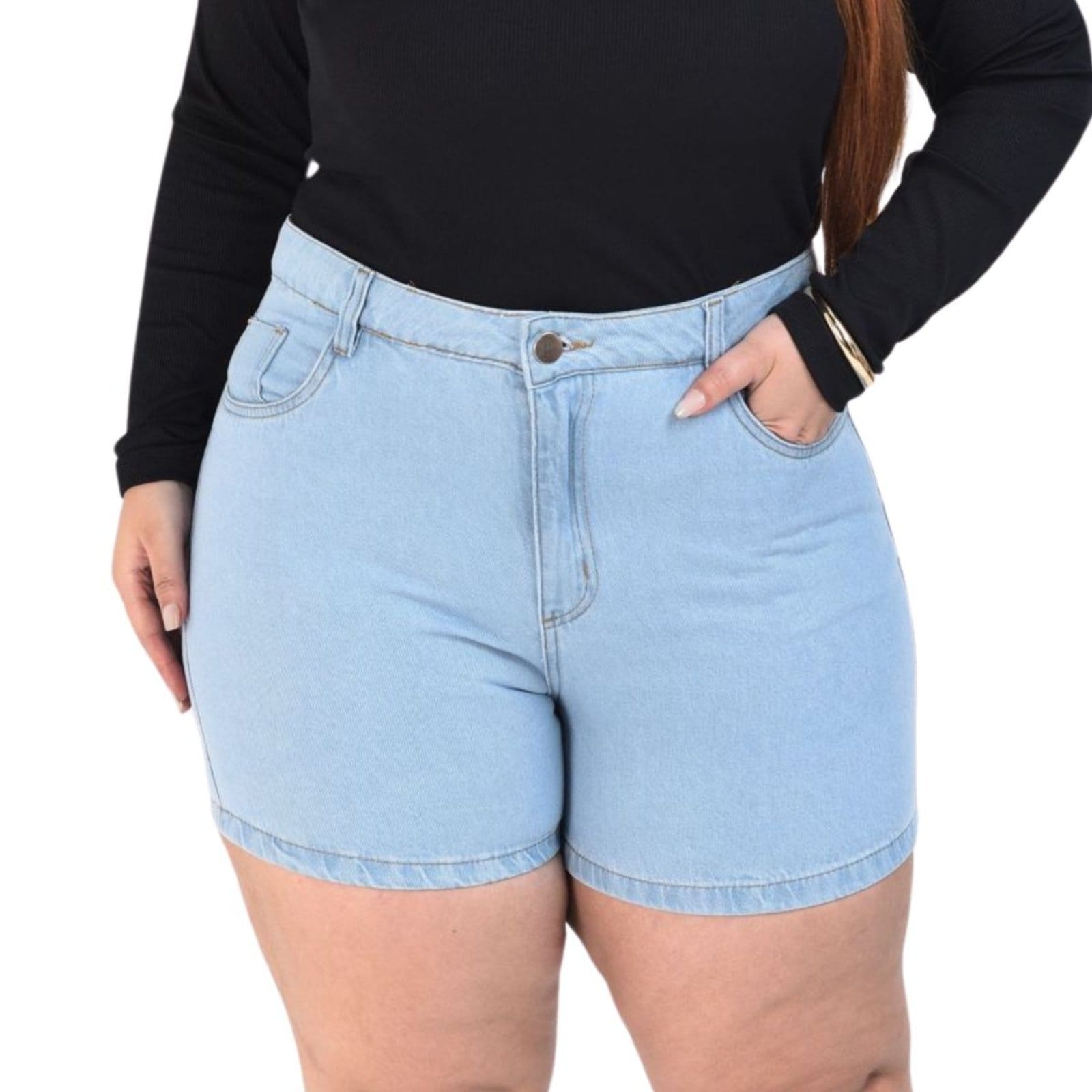 Bermuda Clara Plus Size Meia Coxa