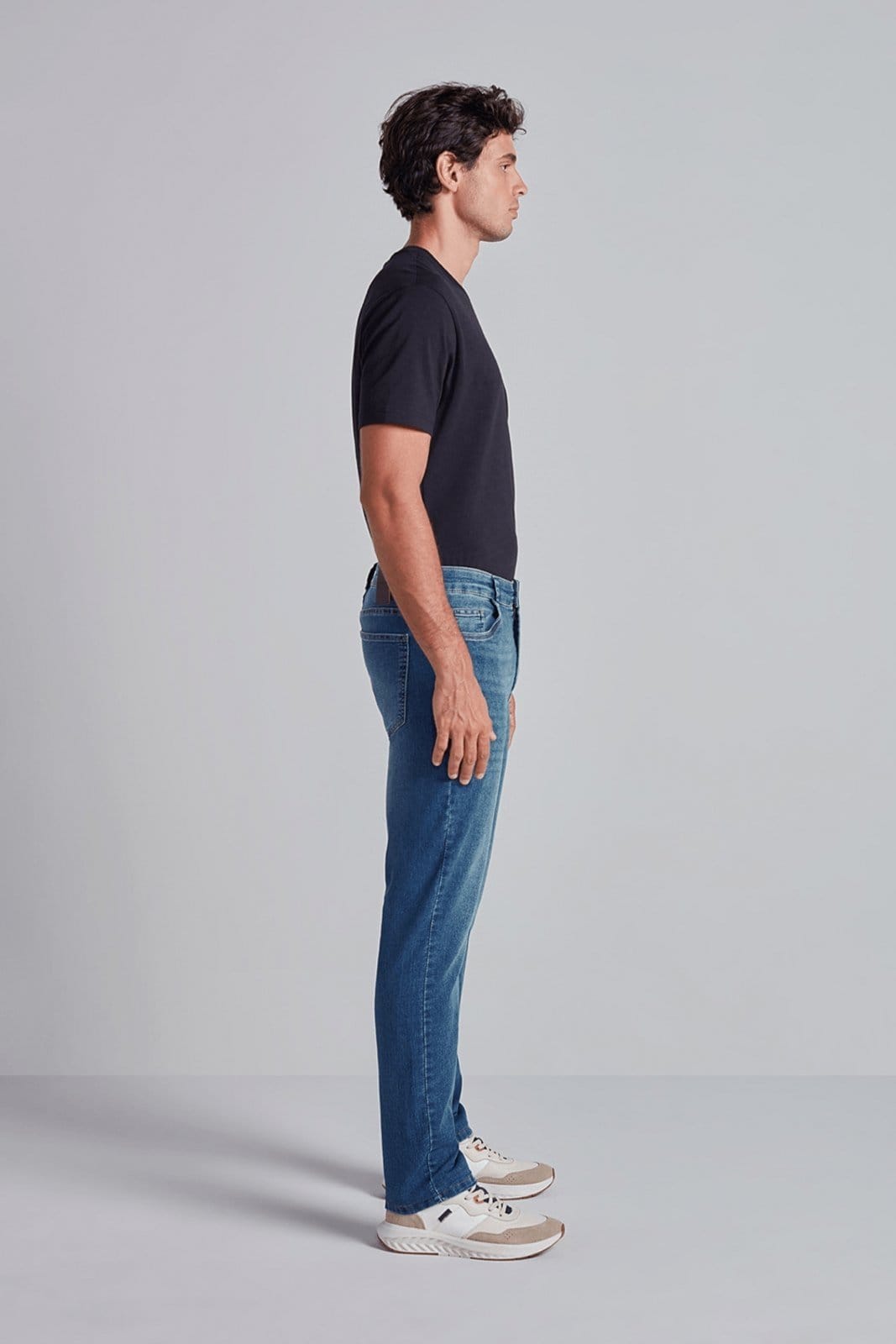 Vista 2 HIGHSTIL Calça Jeans Comfort - Lavagem Média HIGHSTIL azul