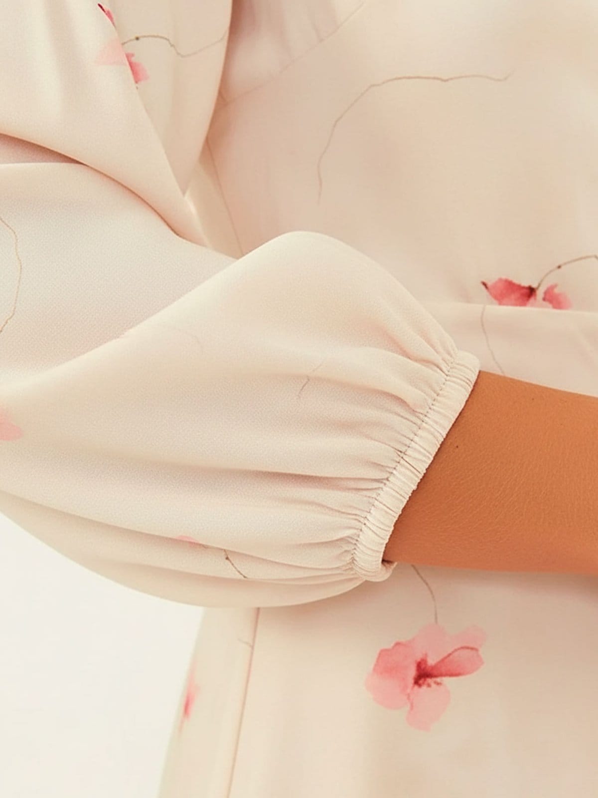 Vista principal Vestido Midi em Viscose Estampada Floral Plus Size Baunilha Tata Principessa estampado