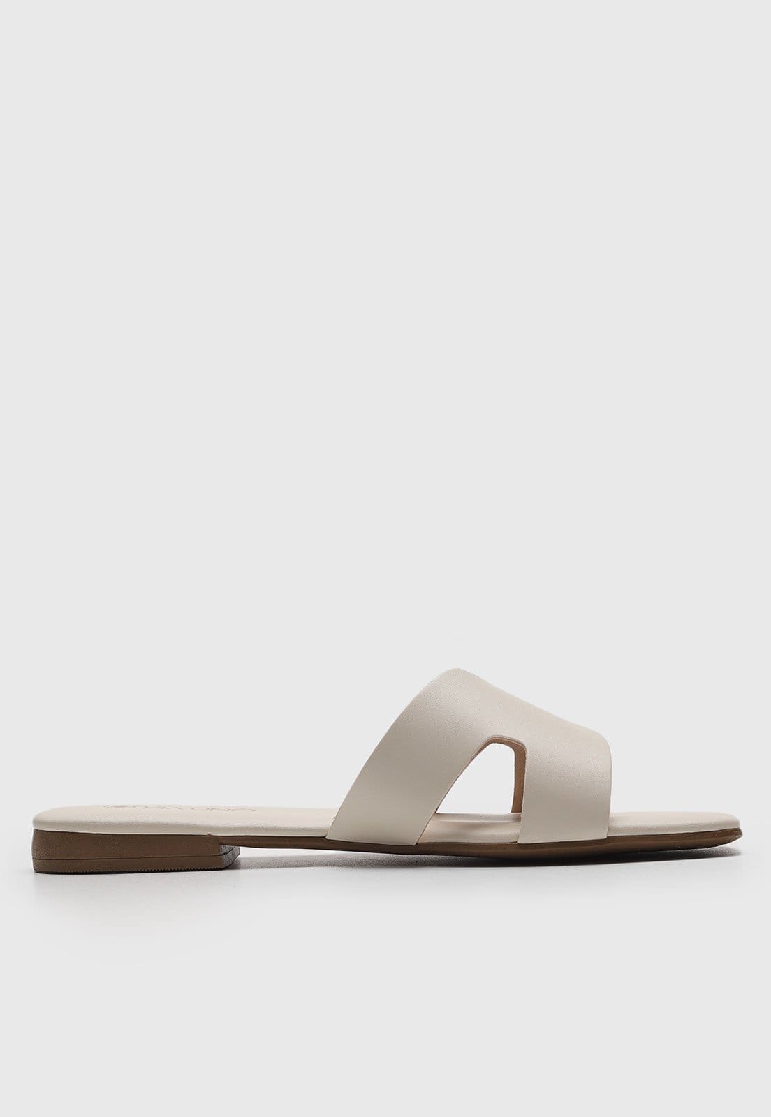 Vista 2 Rasteirinha Via Uno Lisa Branca VIA UNO branco