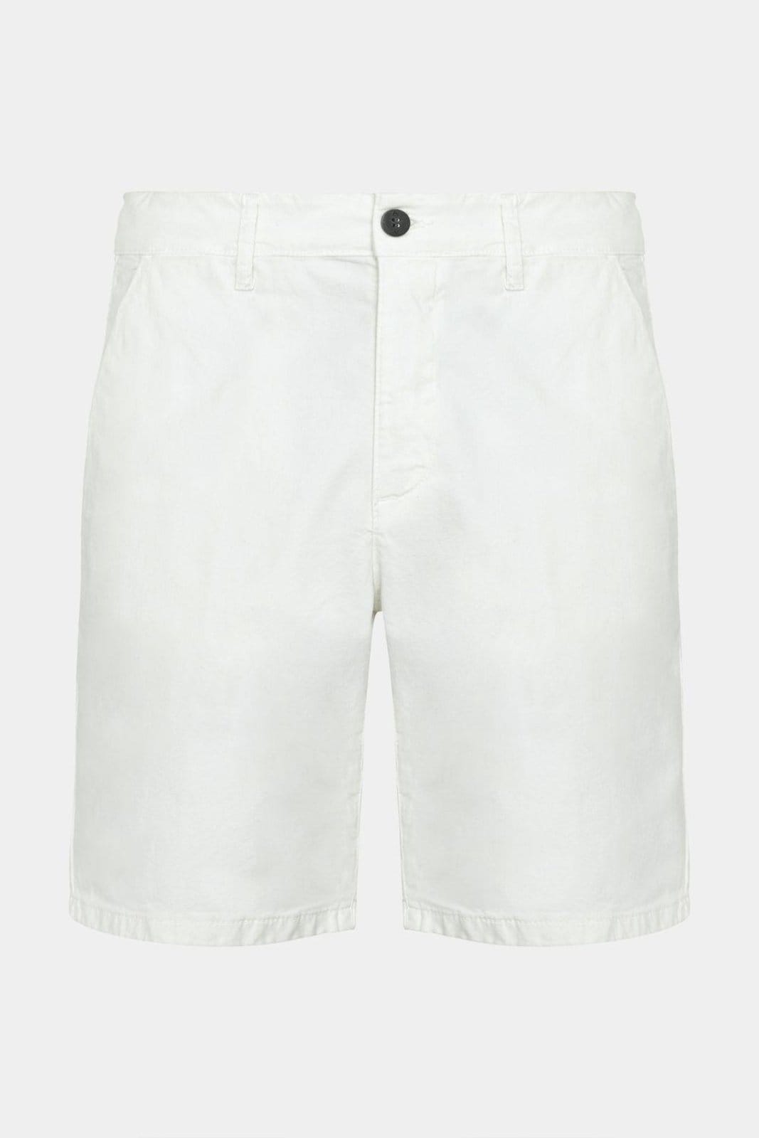 Bermuda Aramis Chino Clássica Canvas Off White
