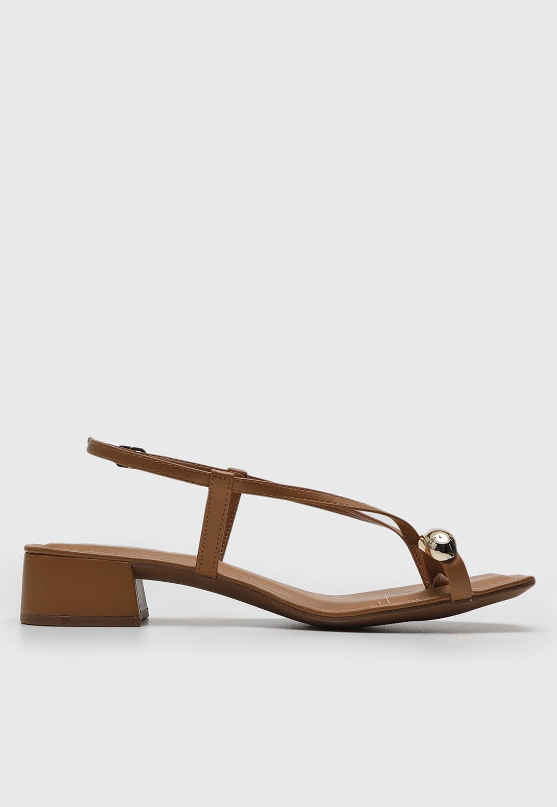 Vista 2 Sandália cê Aplicação BEBECÊ caramelo