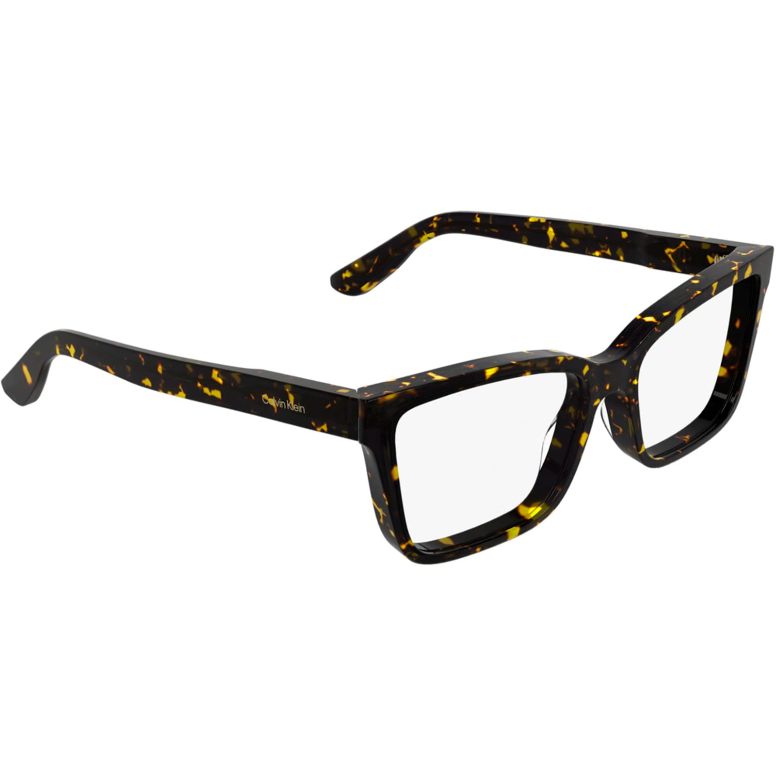 Vista 2 Armação Calvin Klein CK25543 242 Feminino Calvin Klein amarelo