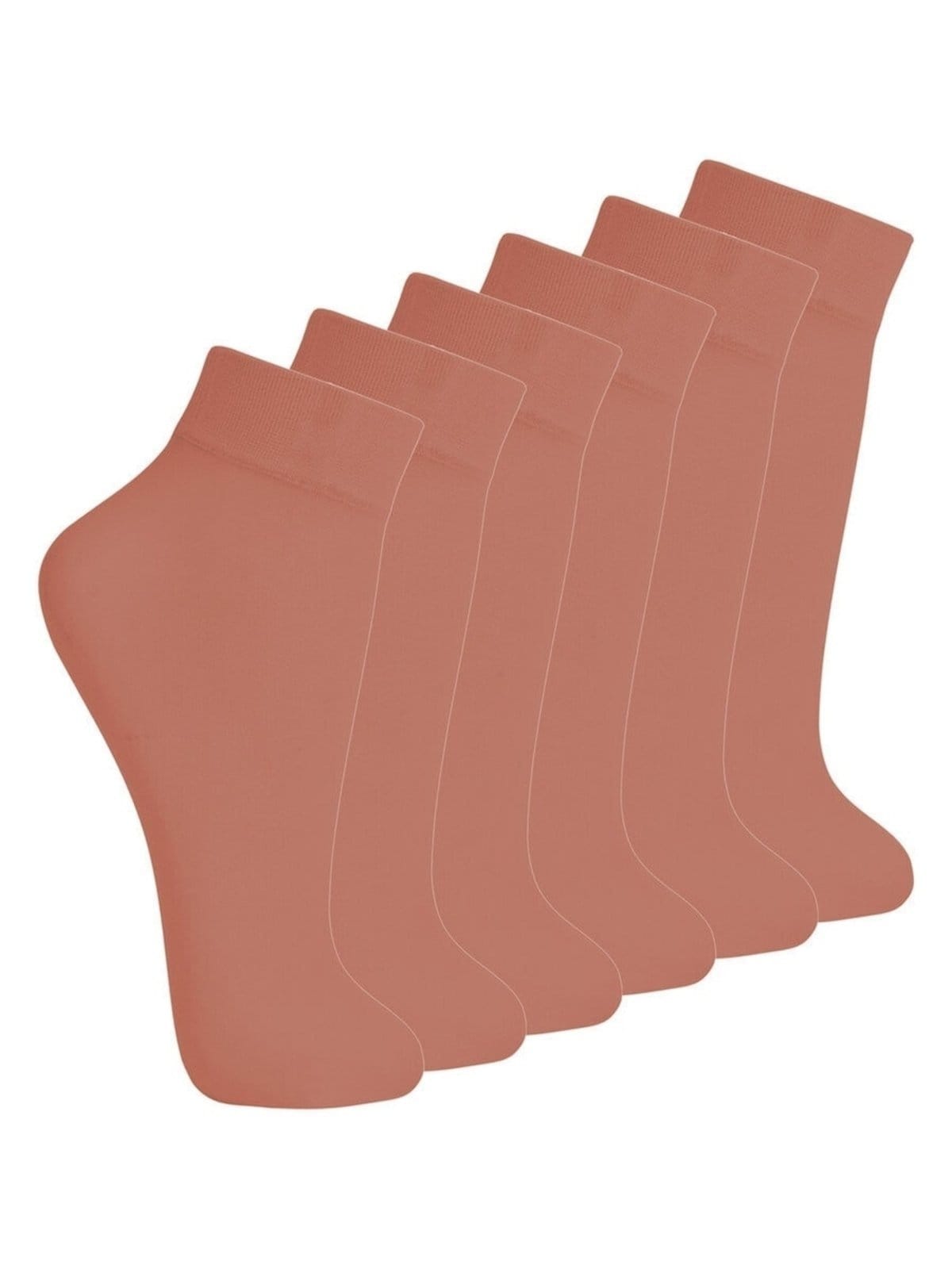 Vista principal Kit 6 Pares de Meias Fio 40 Opaca Lupo Lupo bege