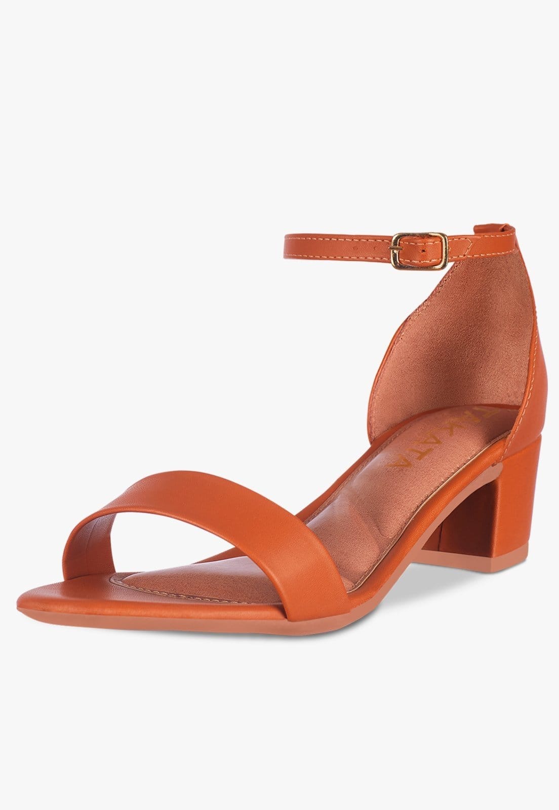 Sandalia Feminina Salto Grosso Bloco Tratorada