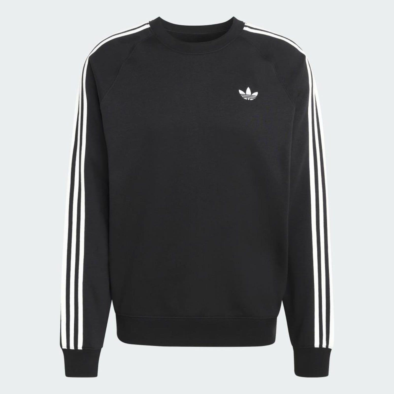 Vista 2 MOLETOM GOLA CARECA TRÊS LISTRAS adidas Originals adidas Originals preto