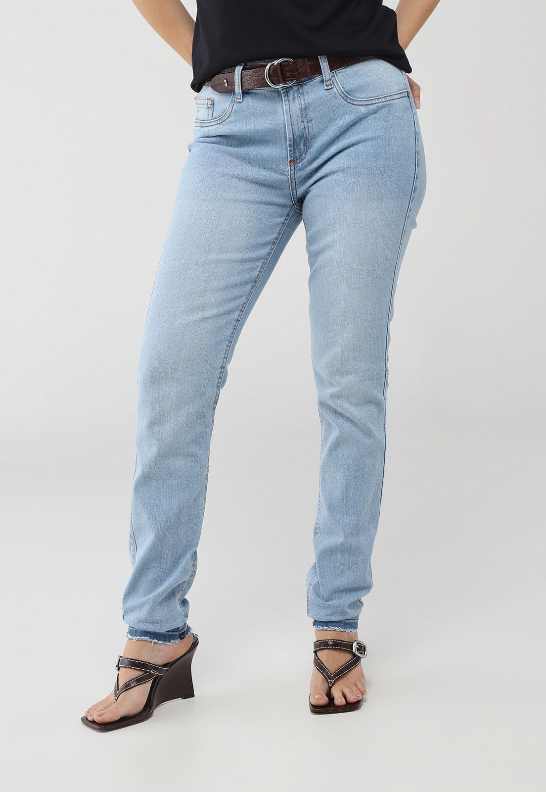 Calça Feminina Lança Perfume Skinny Nix High Claro