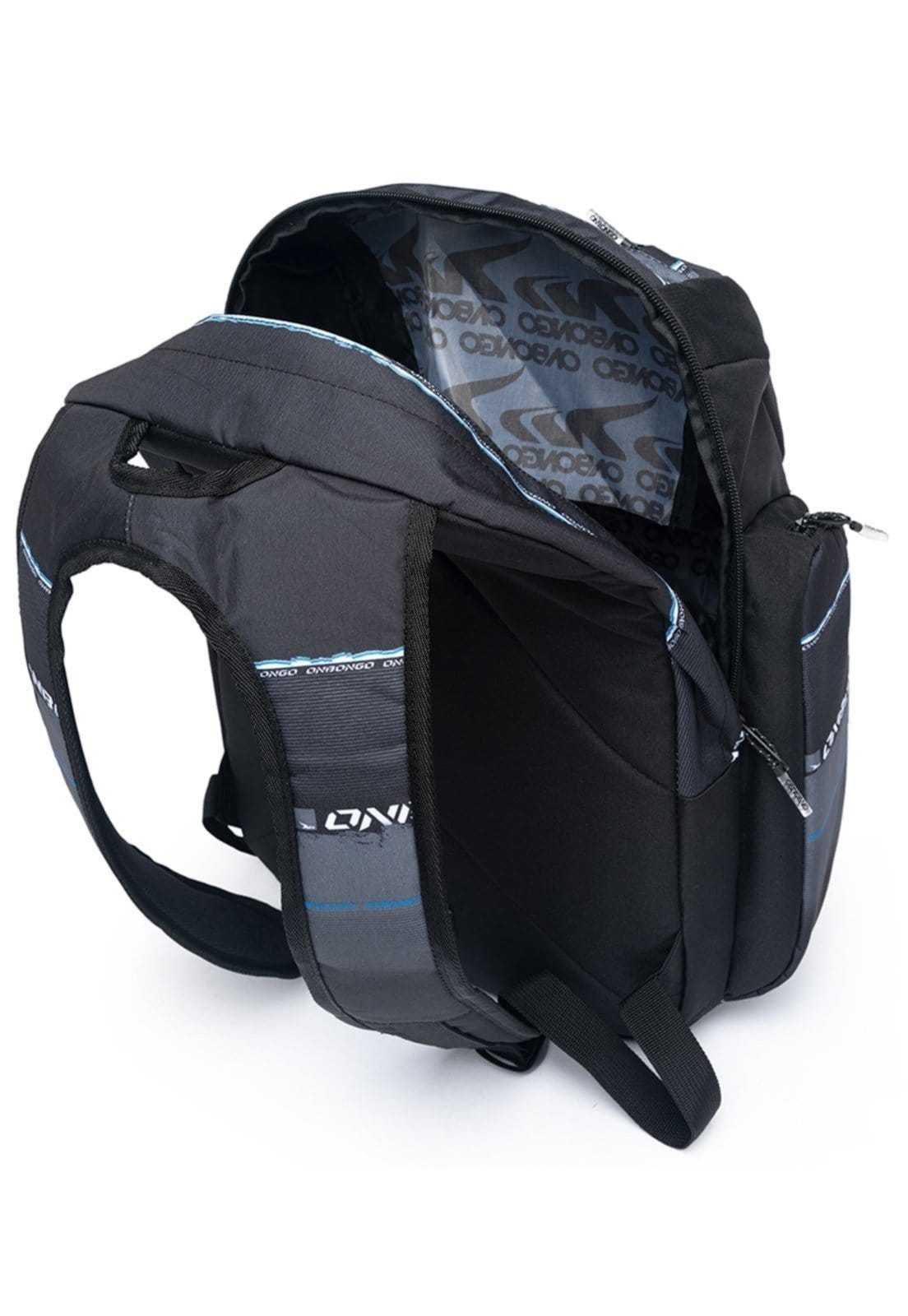 Vista 2 Mochila Onbongo Notebook Reforçada Esportiva Skate Onbongo cinza