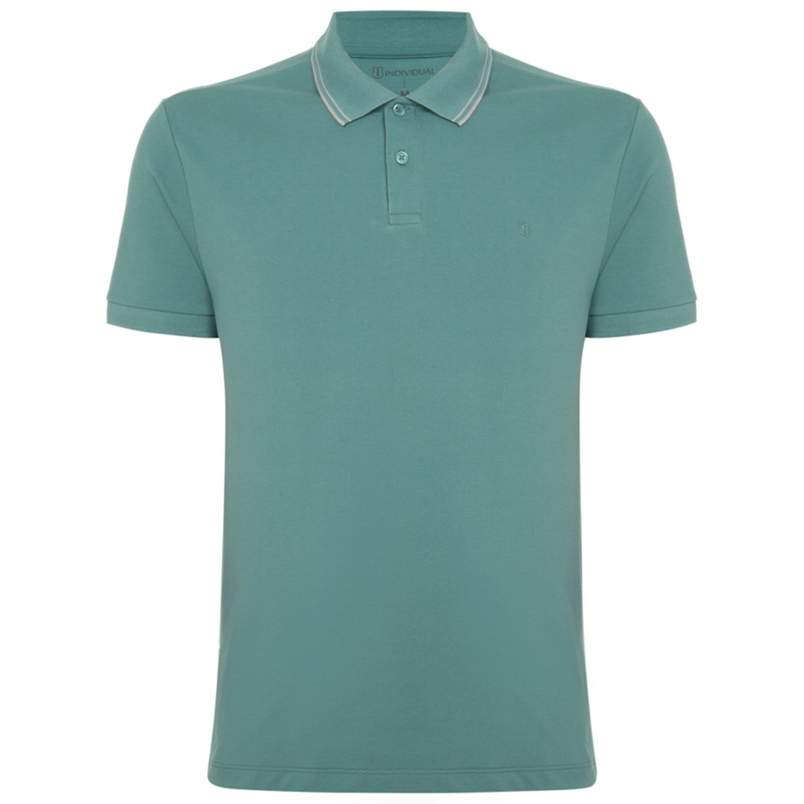 Vista principal Camisa Polo Individual Basic Slim Pr26 Claro Masculino Individual verde