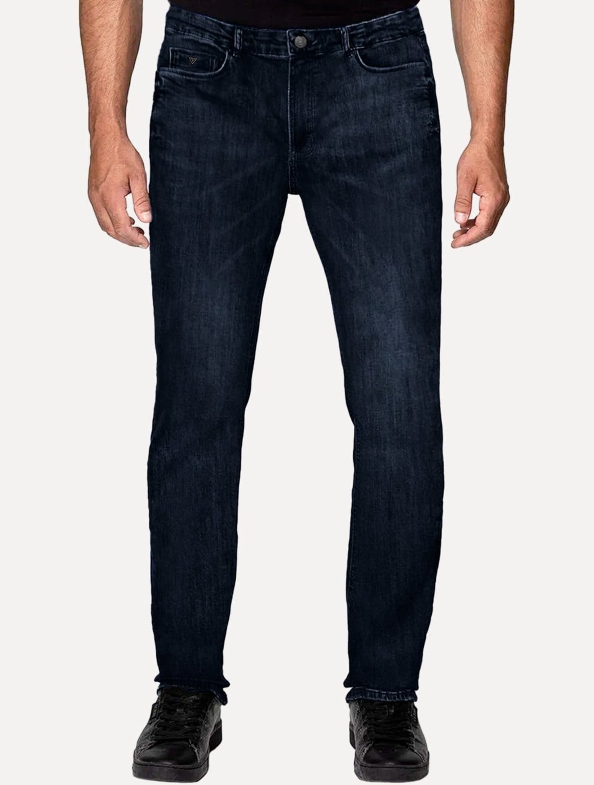 Vista 2 Calça Guess Jeans Masculina Slim Straight Escuro Guess azul