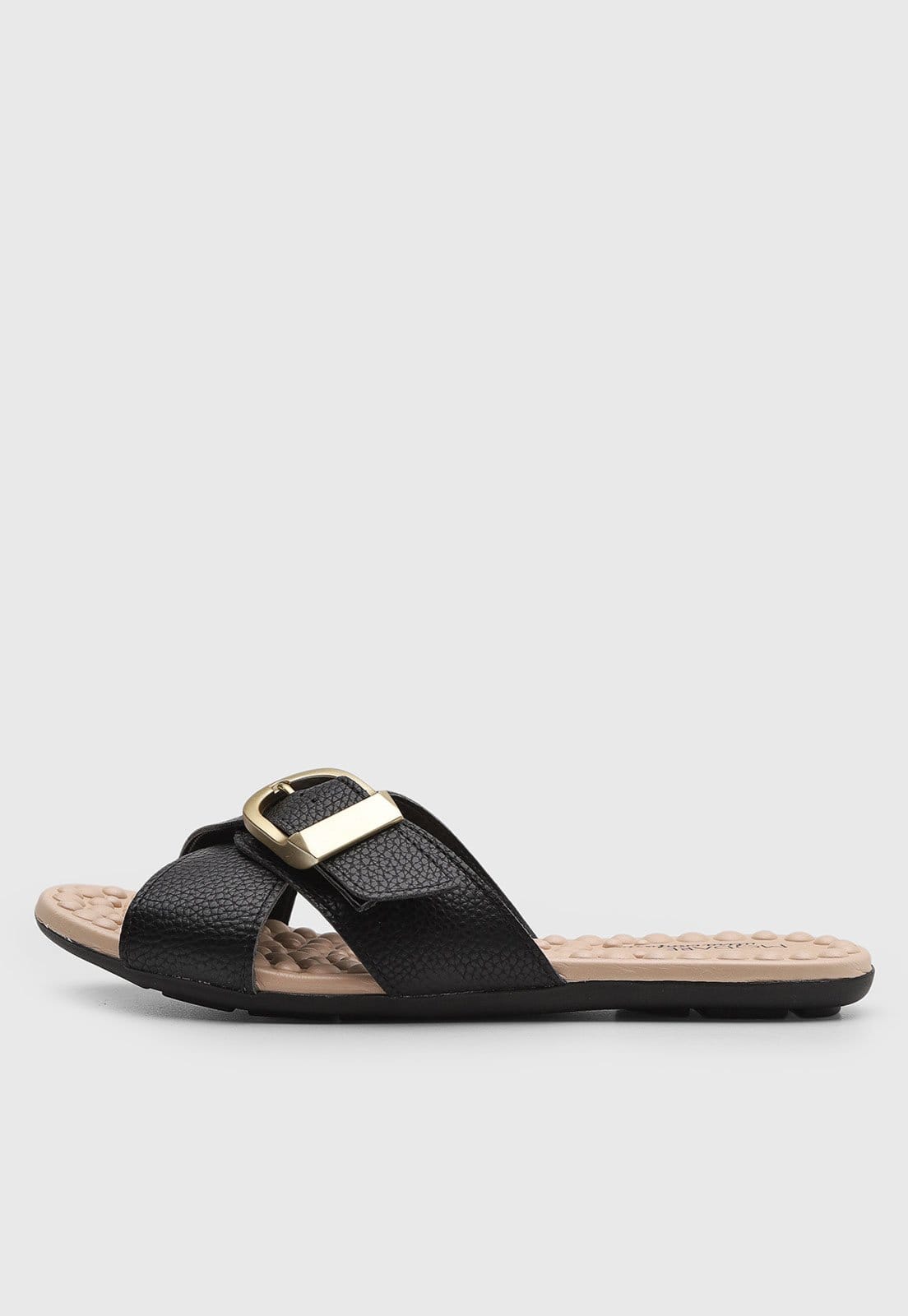 Rasteira Feminina Modare Tiras Fivela Preta