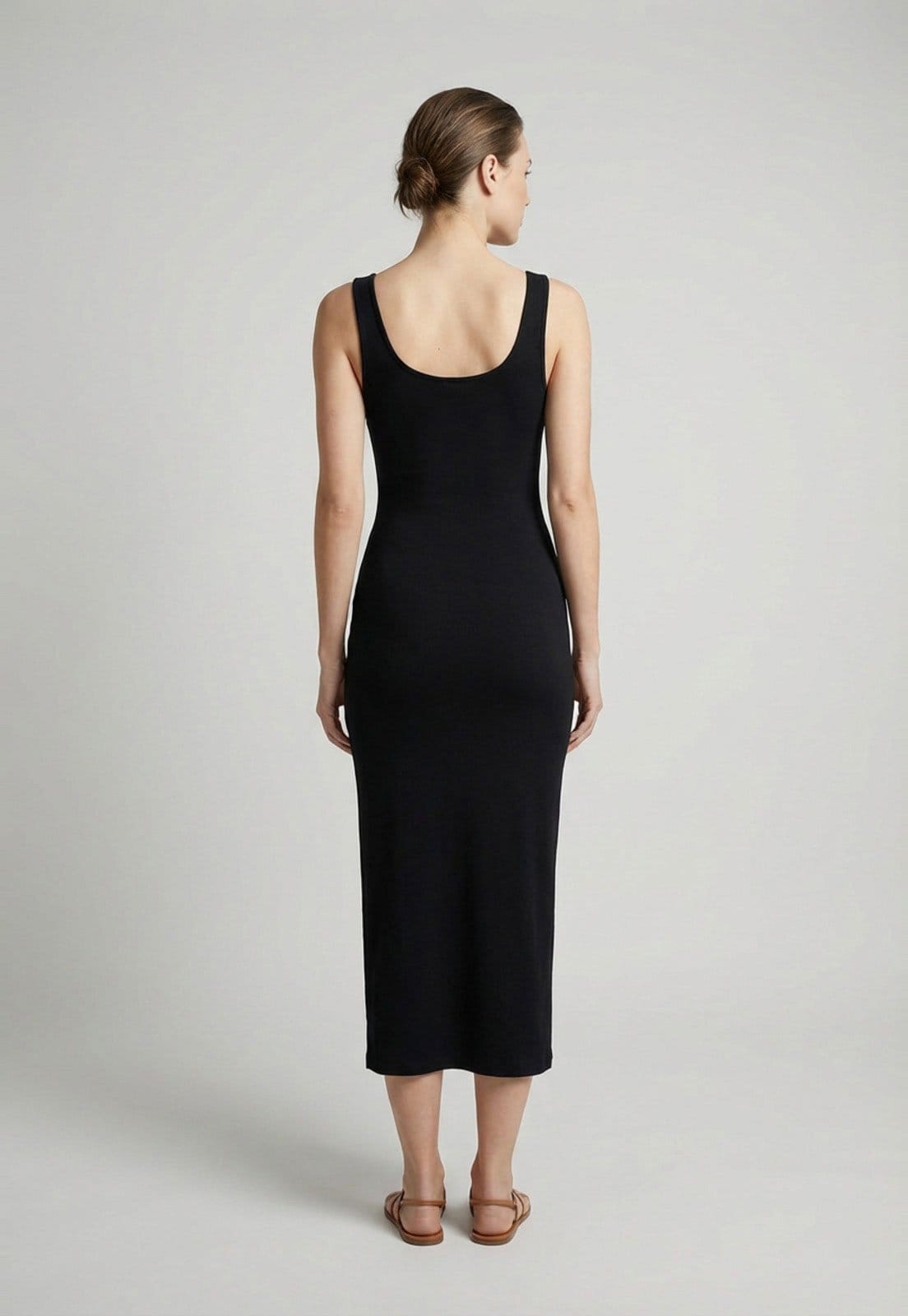 Vista 2 Vestido Feminino Billabong Lotta Love Midi Billabong preto