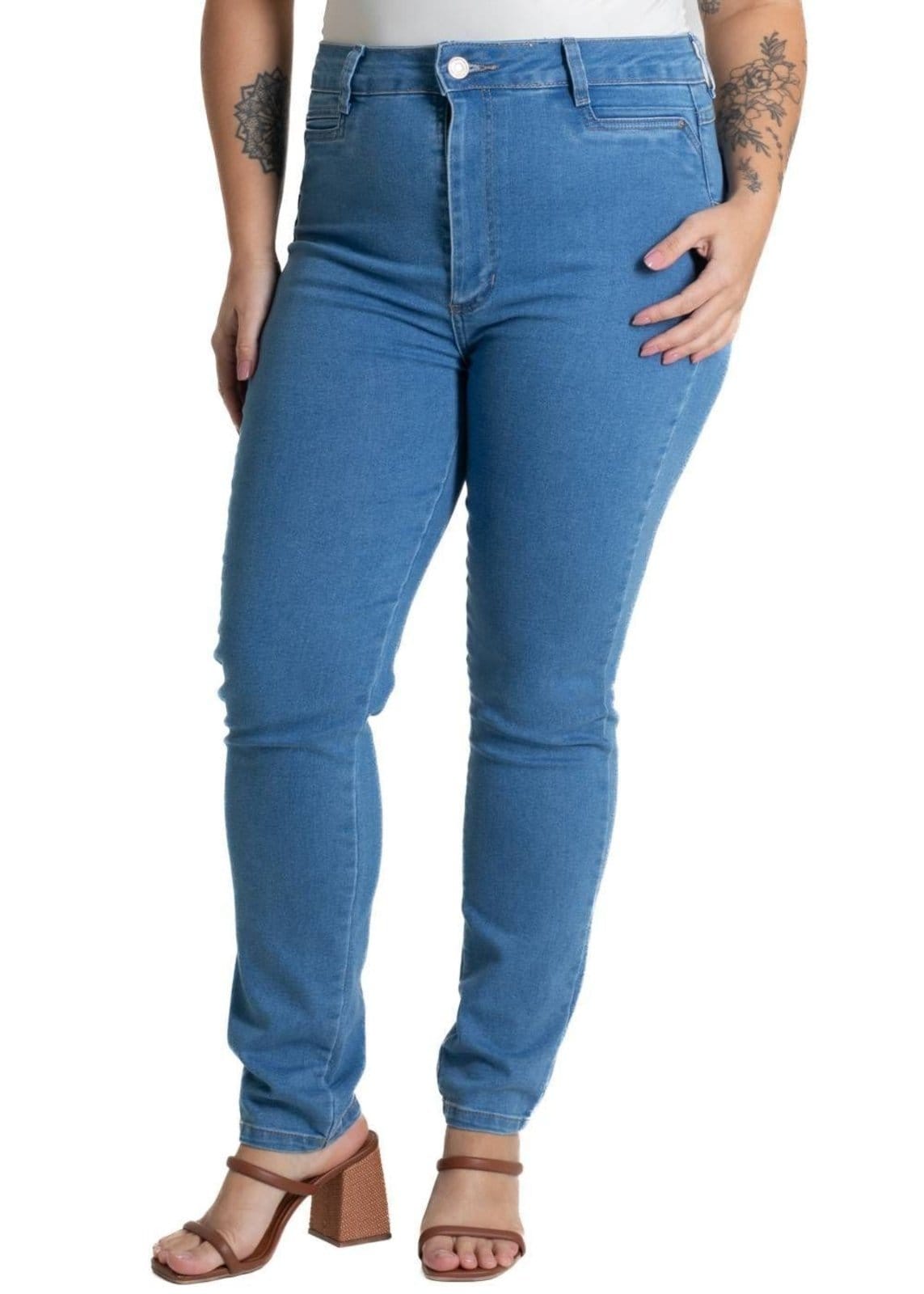 Calça Jeans Sawary Plus Size Levanta Bumbum - 280607