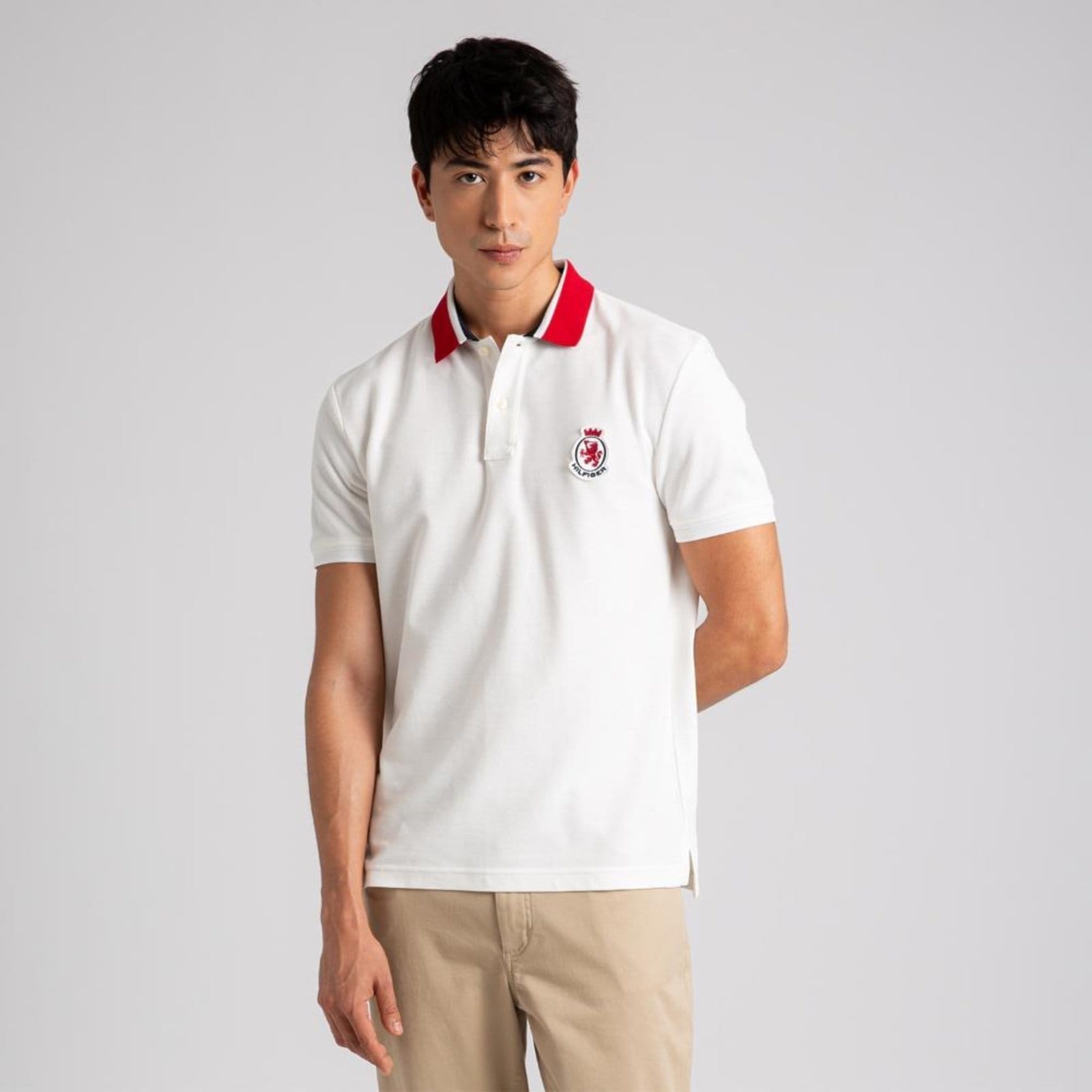 Polo Herrinbone Brasão Regular Fit - EEG