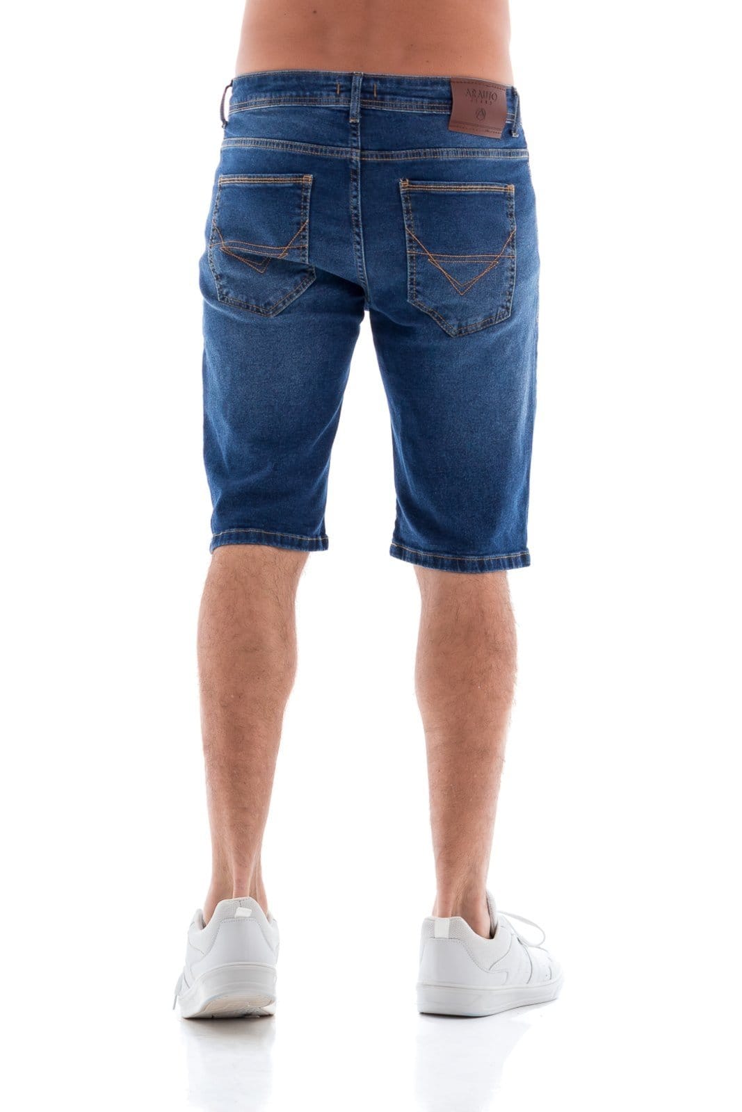 Vista 2 Bermuda Jeans Masculina Arauto Confort Guga ARAUTO JEANS azul
