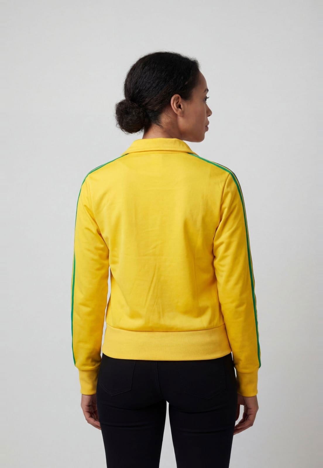 Vista 2 Jaqueta Feminina adidas Originals FB Classic TT Amarela adidas Originals amarelo