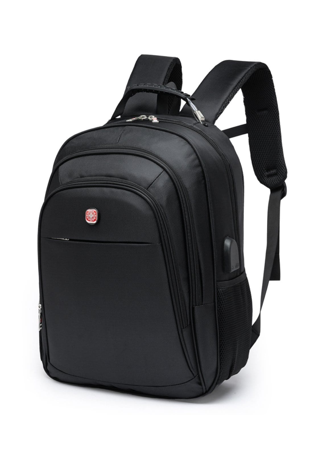 Vista 2 Mochila Executiva Impermeável Usb Notebook Crosswave Masculina Resistente Crossgear preto