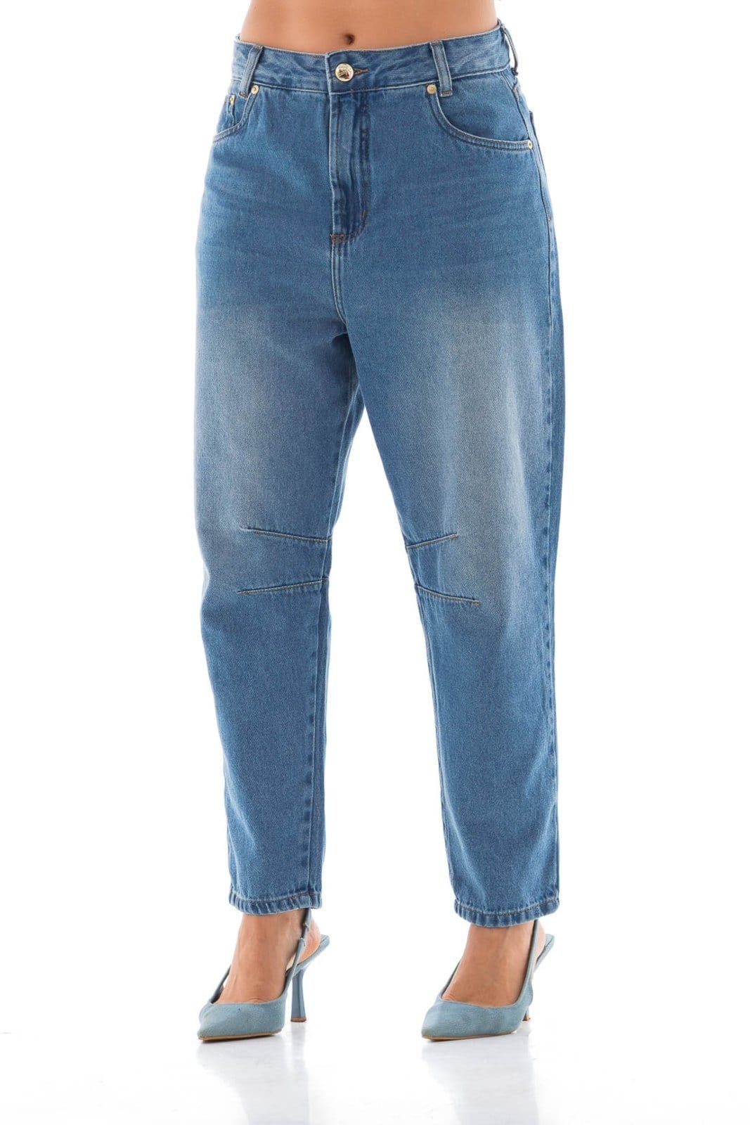 Calça Jeans Feminina Arauto Ballon Denim Vibe