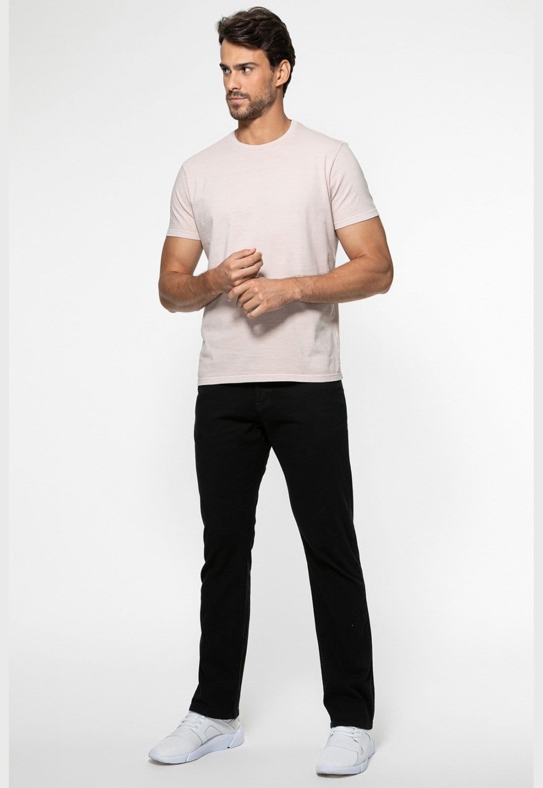 Vista 2 Calça Sarja Guess Slim Straight Guess preto