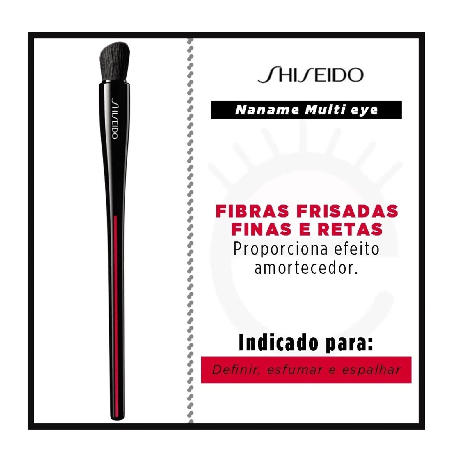 Vista 2 Pincel Para Olhos Shiseido - Naname Multi Face Brush - 1 Un Shiseido unico