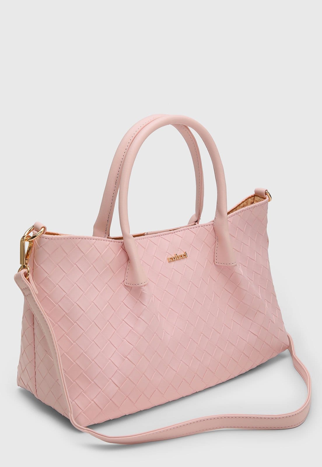 Vista 2 Bolsa Feminina Colcci Tramada Colcci rosa