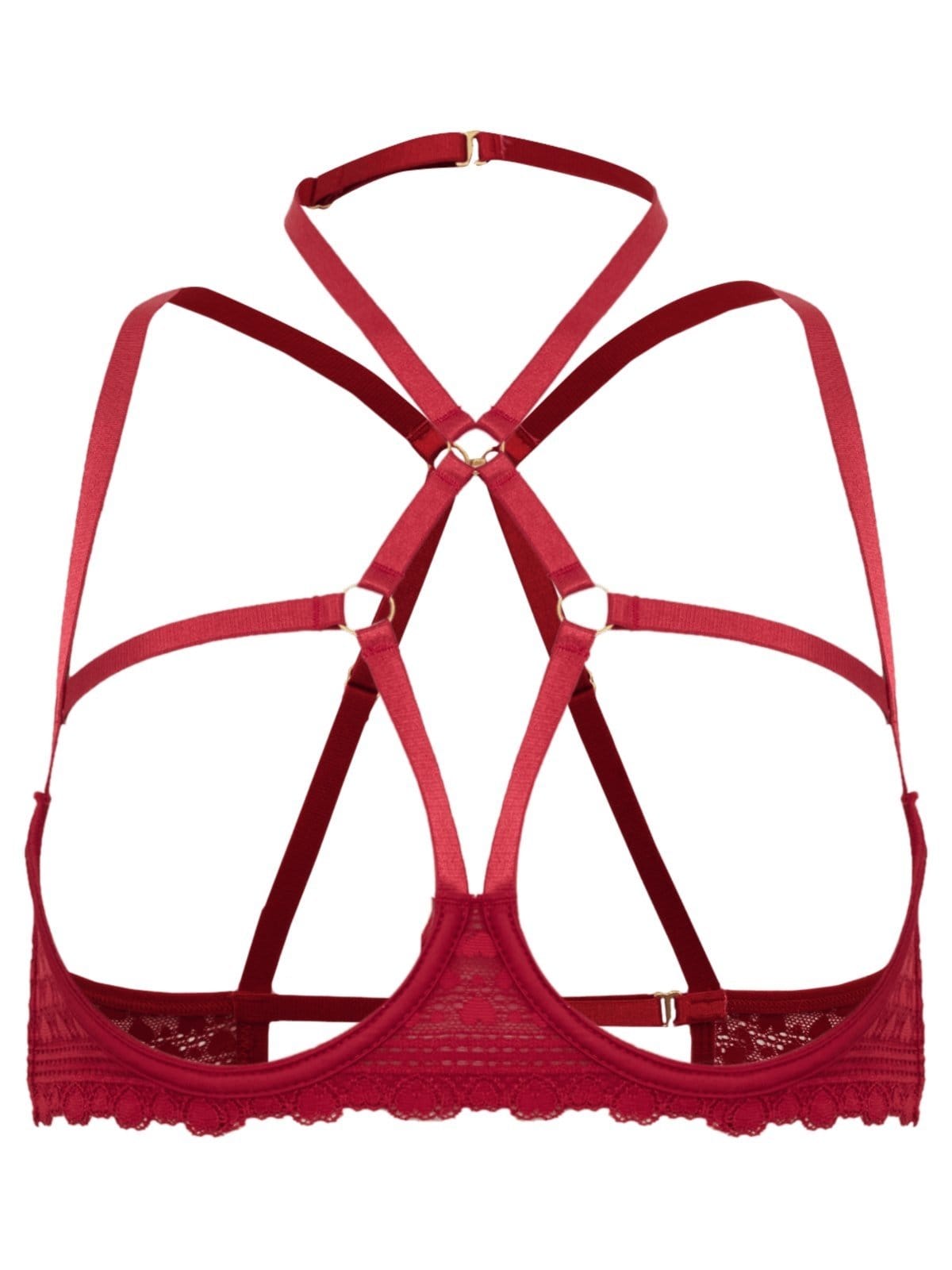 Vista principal Sutiã Underwire Especial Renda Love Love Vermelho Rio Red Loungerie incolor red