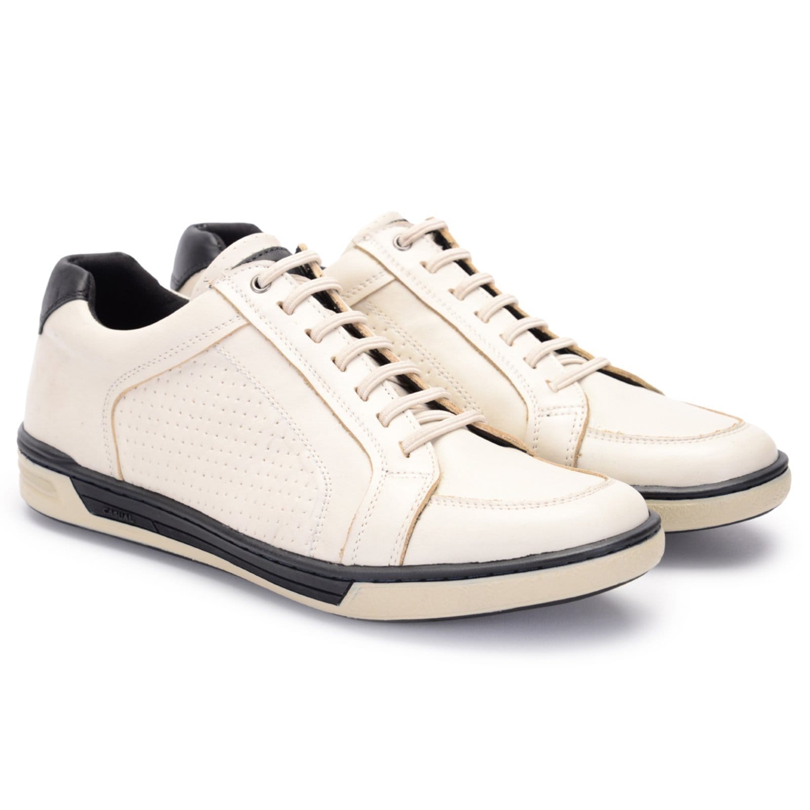 Vista 2 Sapatênis Tênis Casual Ferrile Off White Couro 15302 Ferrile off-white white