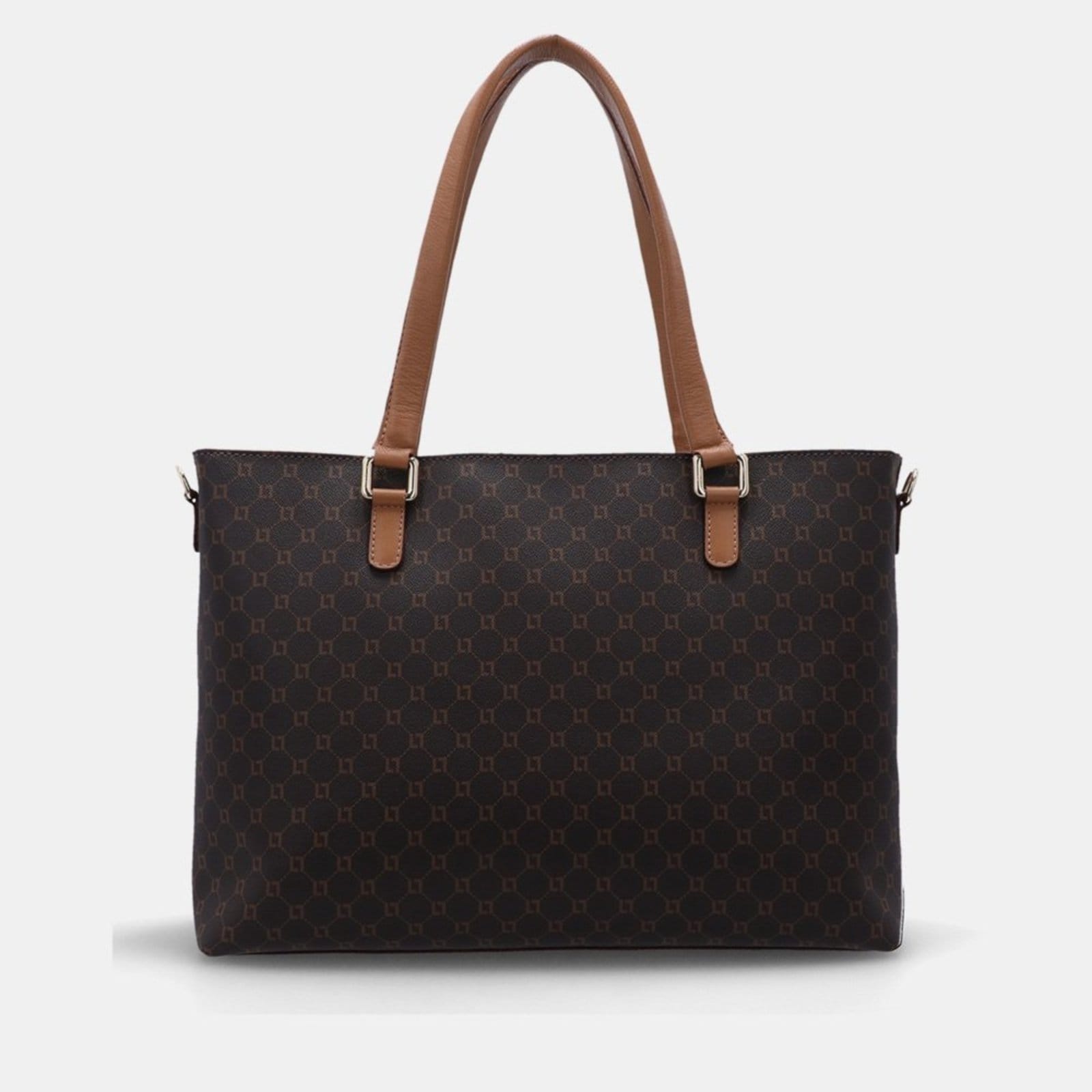 Vista 2 Bolsa Shopping Extra Grande Monograma Mocca - 2000601 Luz Da Lua Marrom Luz Da Lua marrom mocca