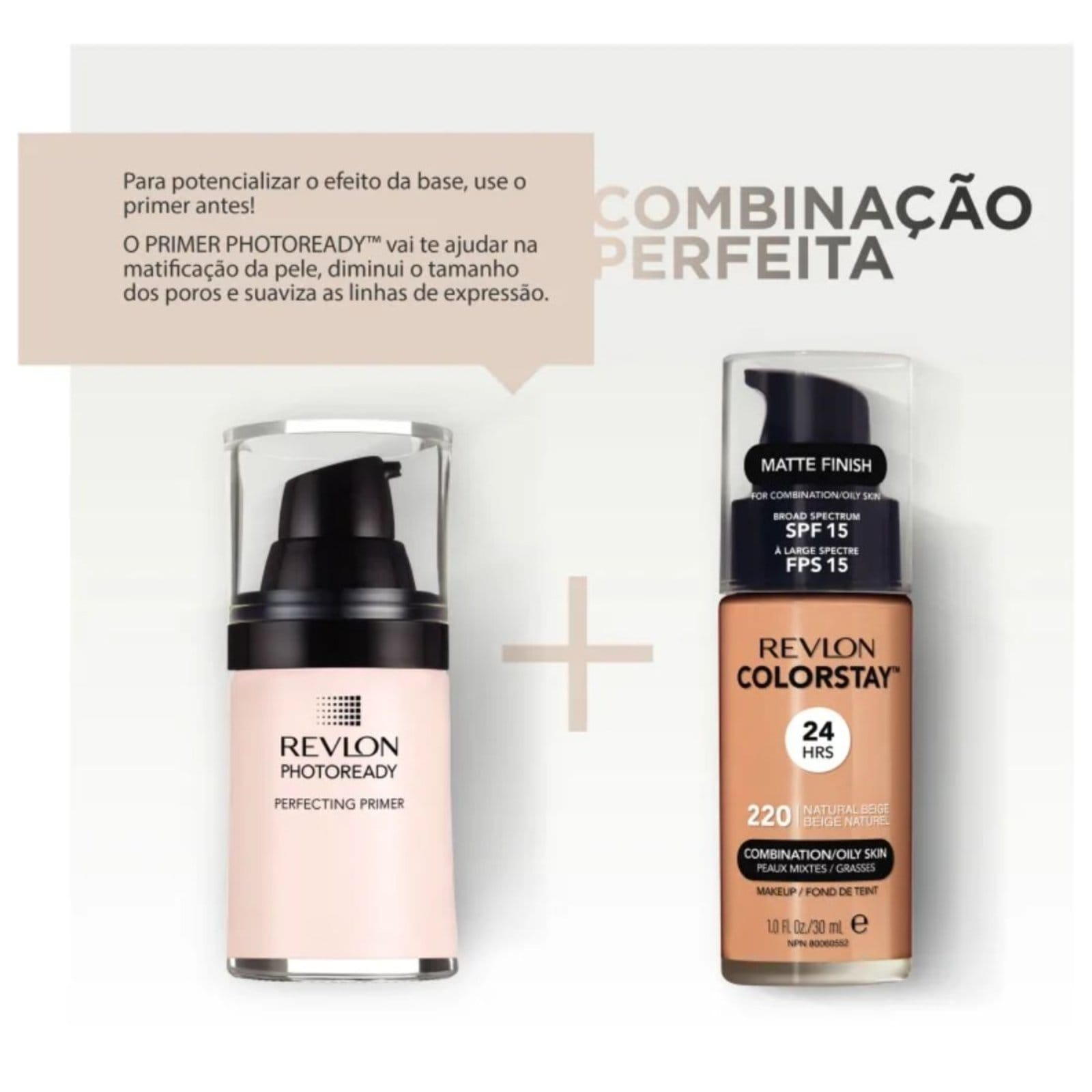 Vista 2 Revlon Colorstay 24Horas Fps15 200 Nude - Base Líquida 30Ml Revlon unico nude