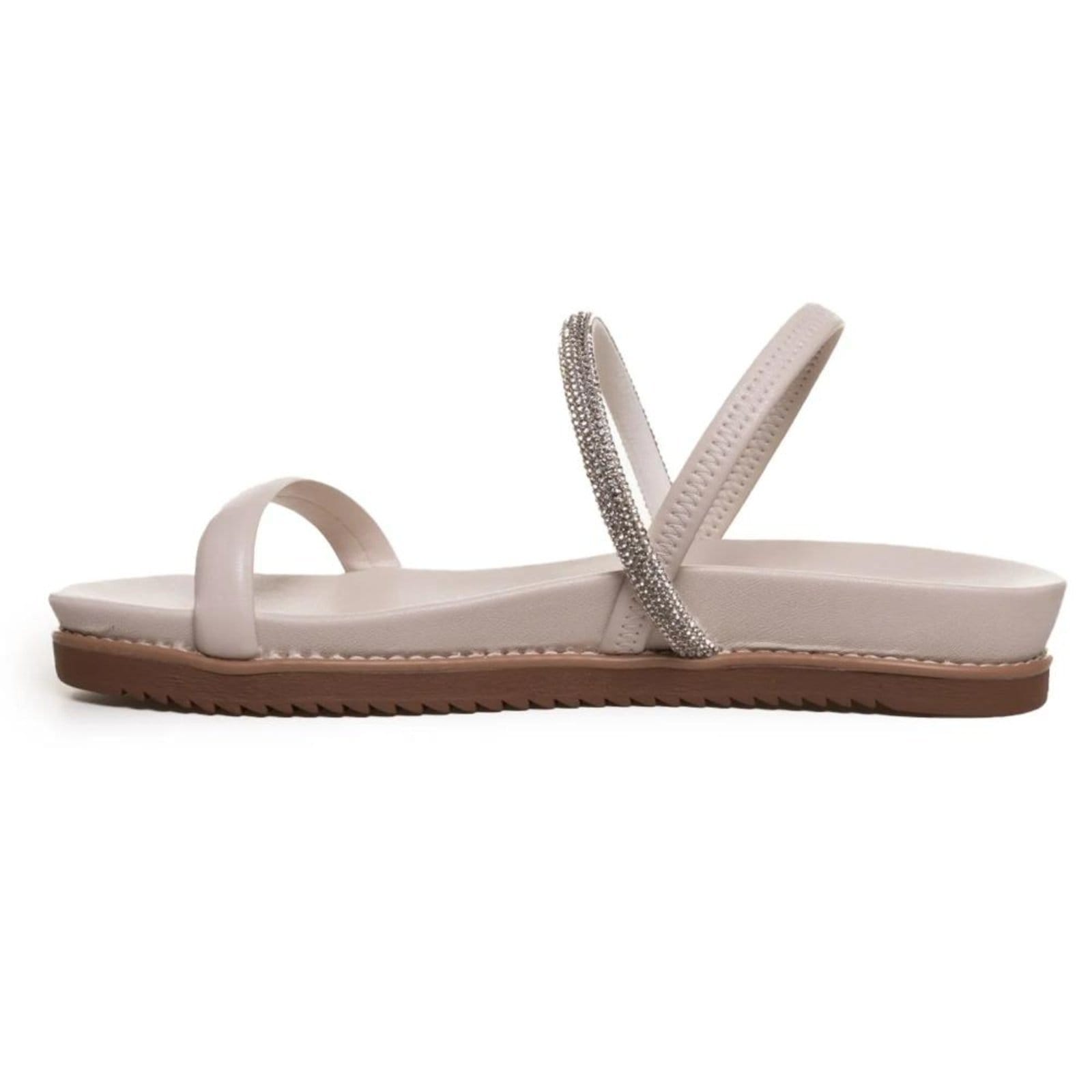 Vista 2 Sandália Via Marte Papete Elástico Feminina Off-white VIA MARTE off-white white