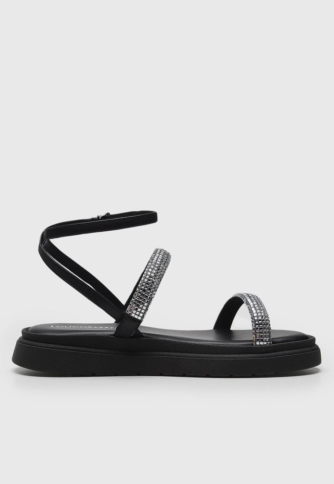 Vista 2 Rasteira Loucos E Santos Hotfix Preta Loucos e Santos preto