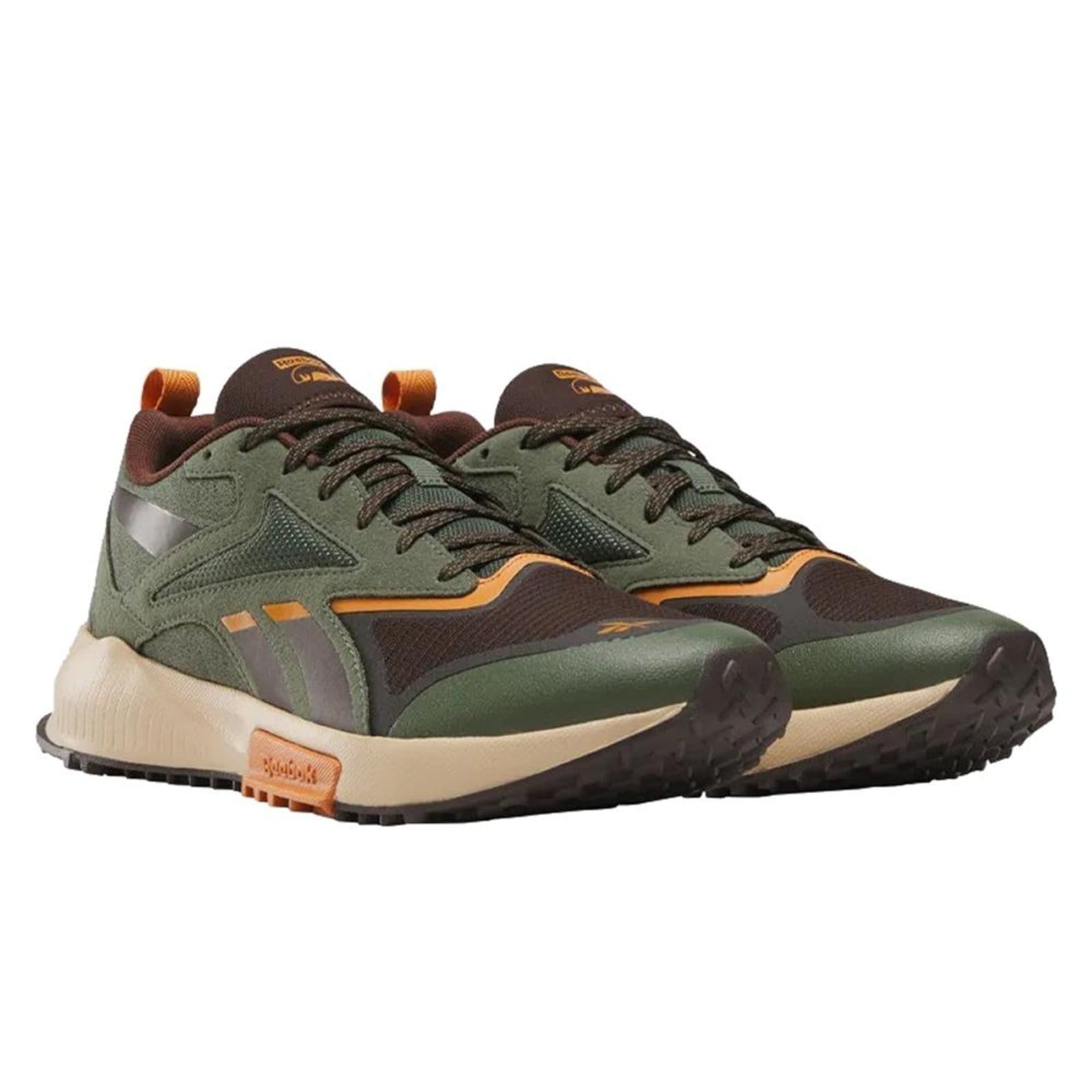 Vista 2 Tênis Reebok Lavante Trail 2 Masculino Green/Brown/Tan Reebok verde green