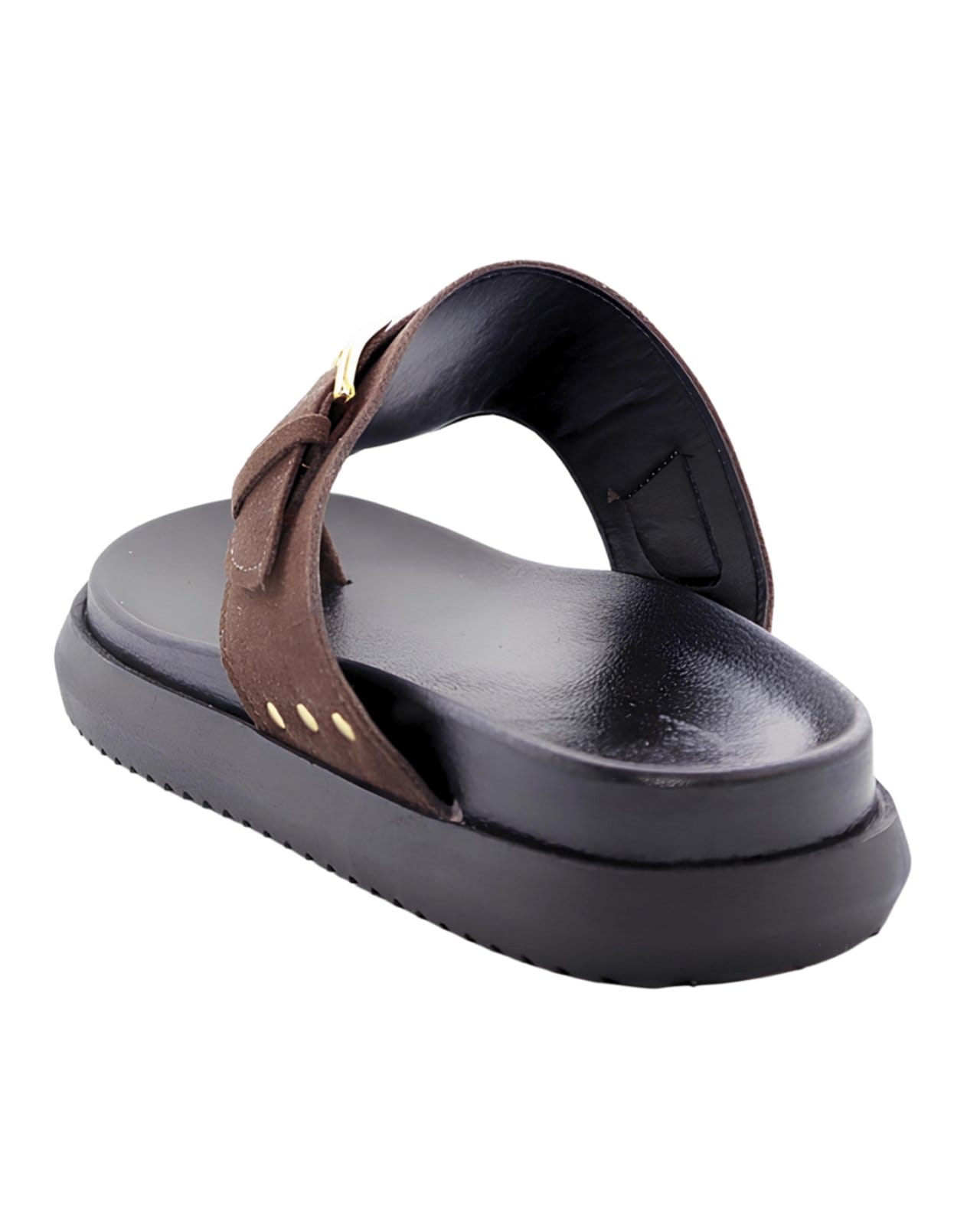 Vista 2 Papete Flat Feminina Flor da Pele Camurça Design Moderno e Super Confortável 002 Flor da Pele marrom