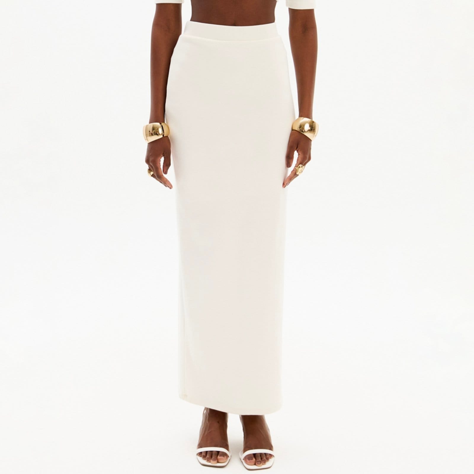 Saia Super Midi Lança Perfume High In25 Off White Feminino