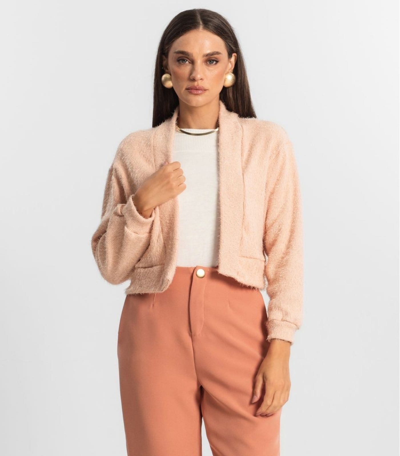 Cardigan Feminino Tricô Felpudo Endless