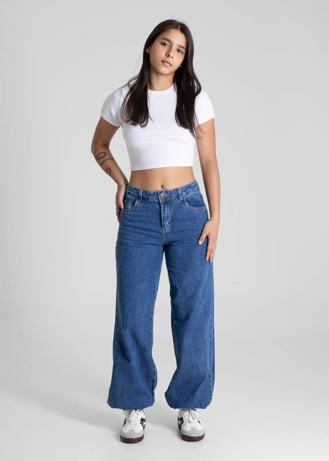 Vista 2 Calça Jeans Sawary Balonê - 281395 Sawary azul
