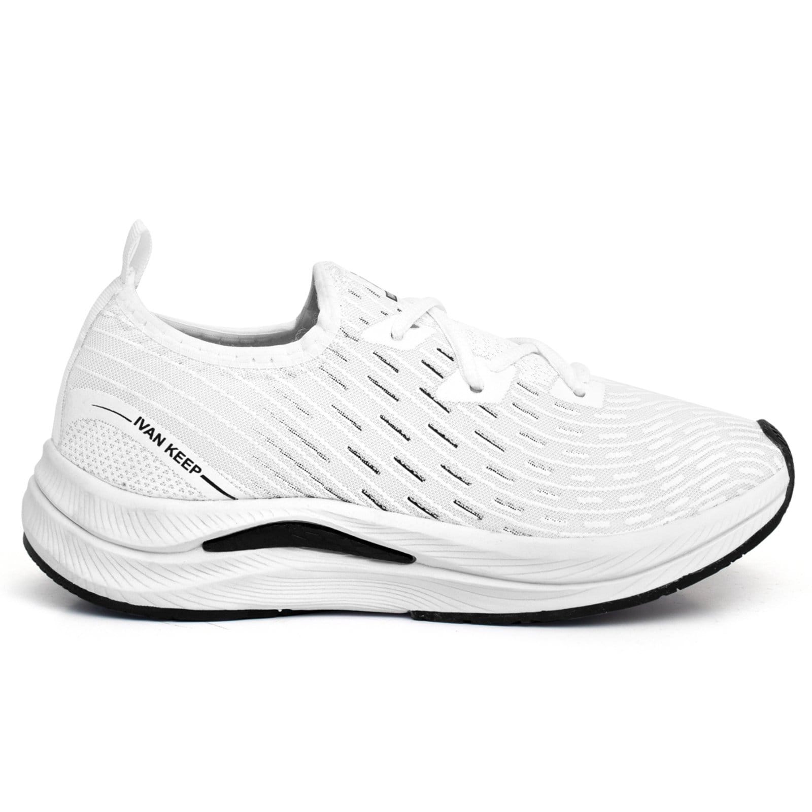 Vista 2 Kit 2 Tênis Feminino Treino Caminhada Academia Corrida Casual ÉPICO CALÇADOS branco/preto