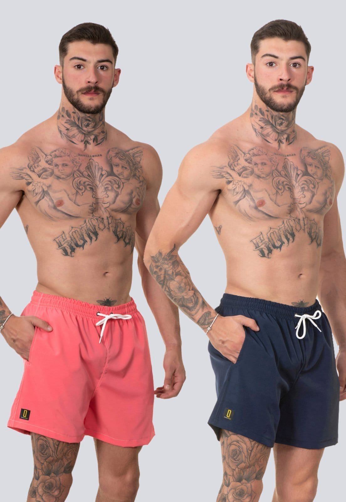 Kit 2 Short Masculino Bermuda Praia Casual Mauricinho Rf260 Colorido