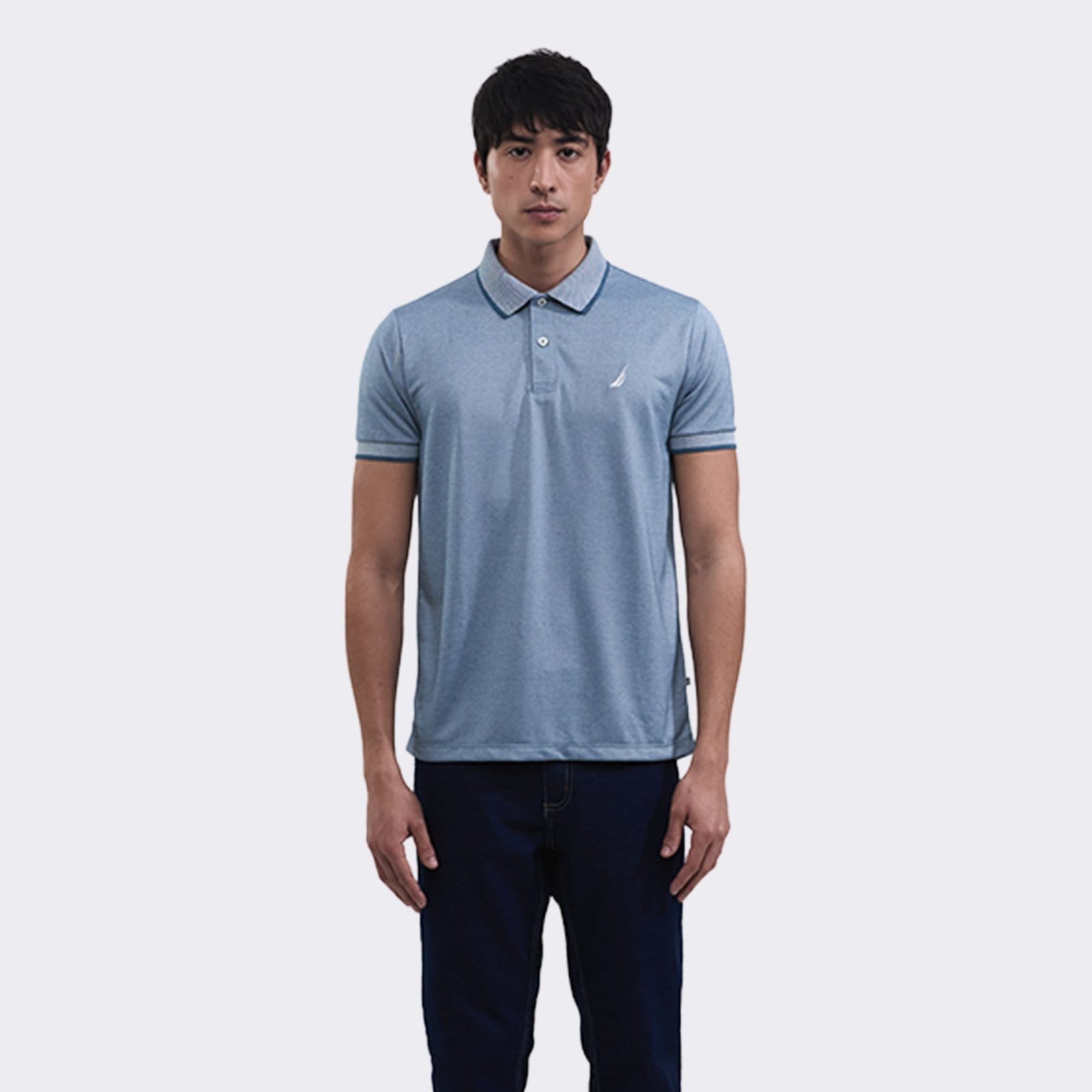 Polo Nautica Manga Curta Jacquard Morfeu