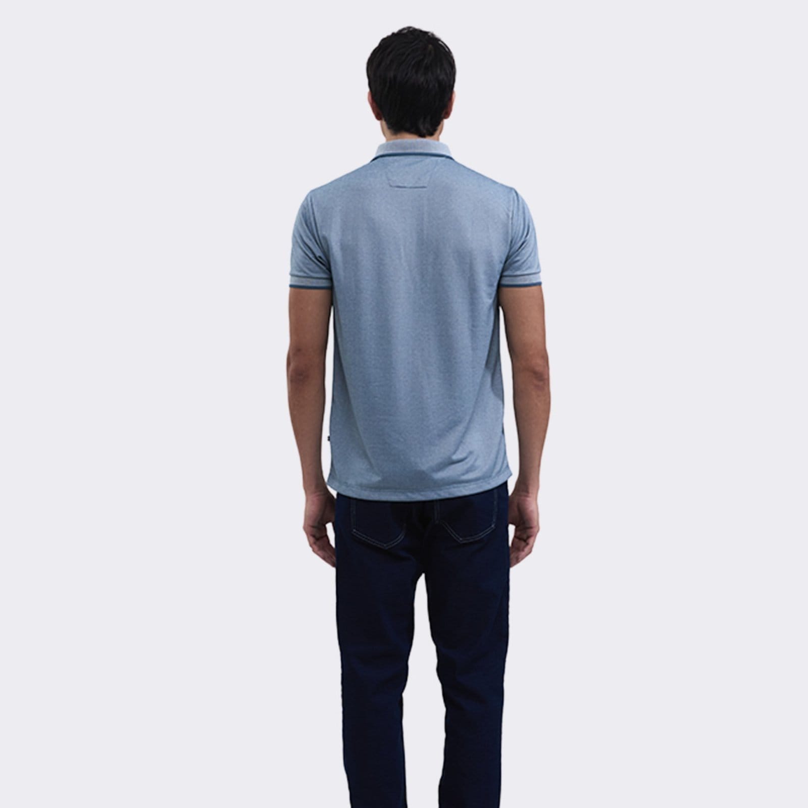 Vista 2 Polo Nautica Manga Curta Jacquard Morfeu Nautica verde